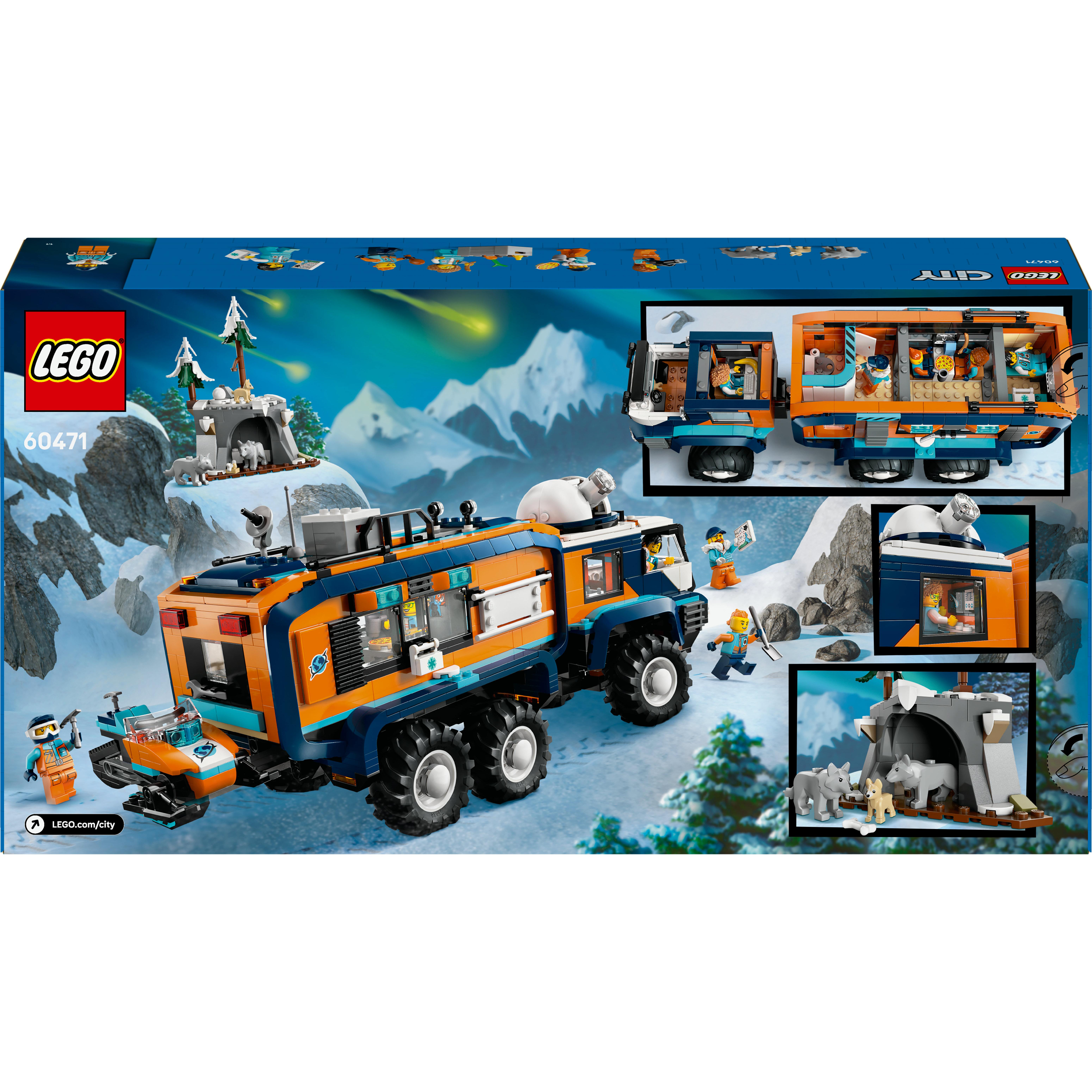 Voir la diapositive 8 : LEGO City 60471 Le Camion Scientifique des Explorateurs en Arctique - Jeu 8 ans - Cadeau