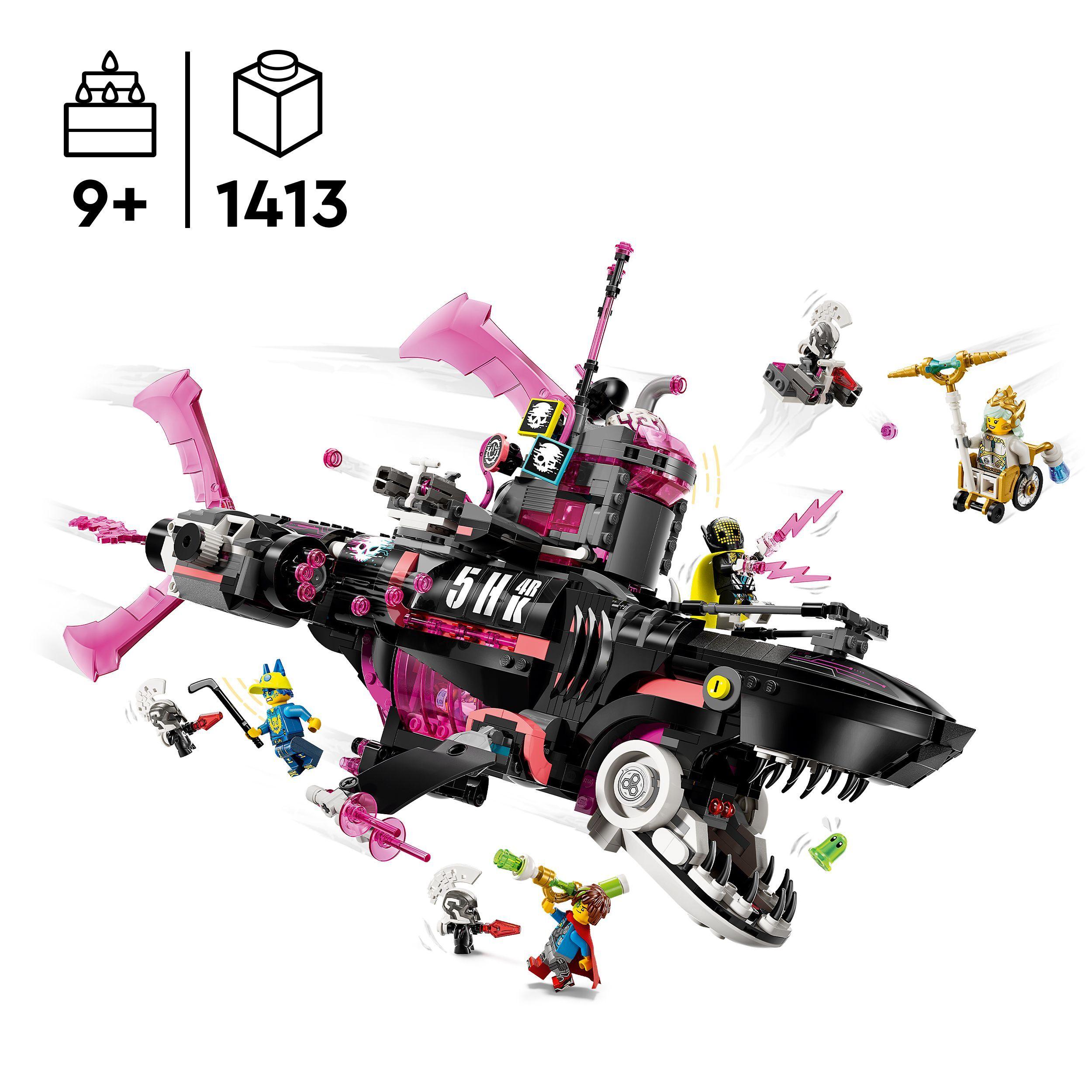 Voir la diapositive 3 : LEGO Dreamzzz 71500 Le Sous-Marin Requin Des Cauchemars - Jeu Créatif Pour Garçon 9 Ans