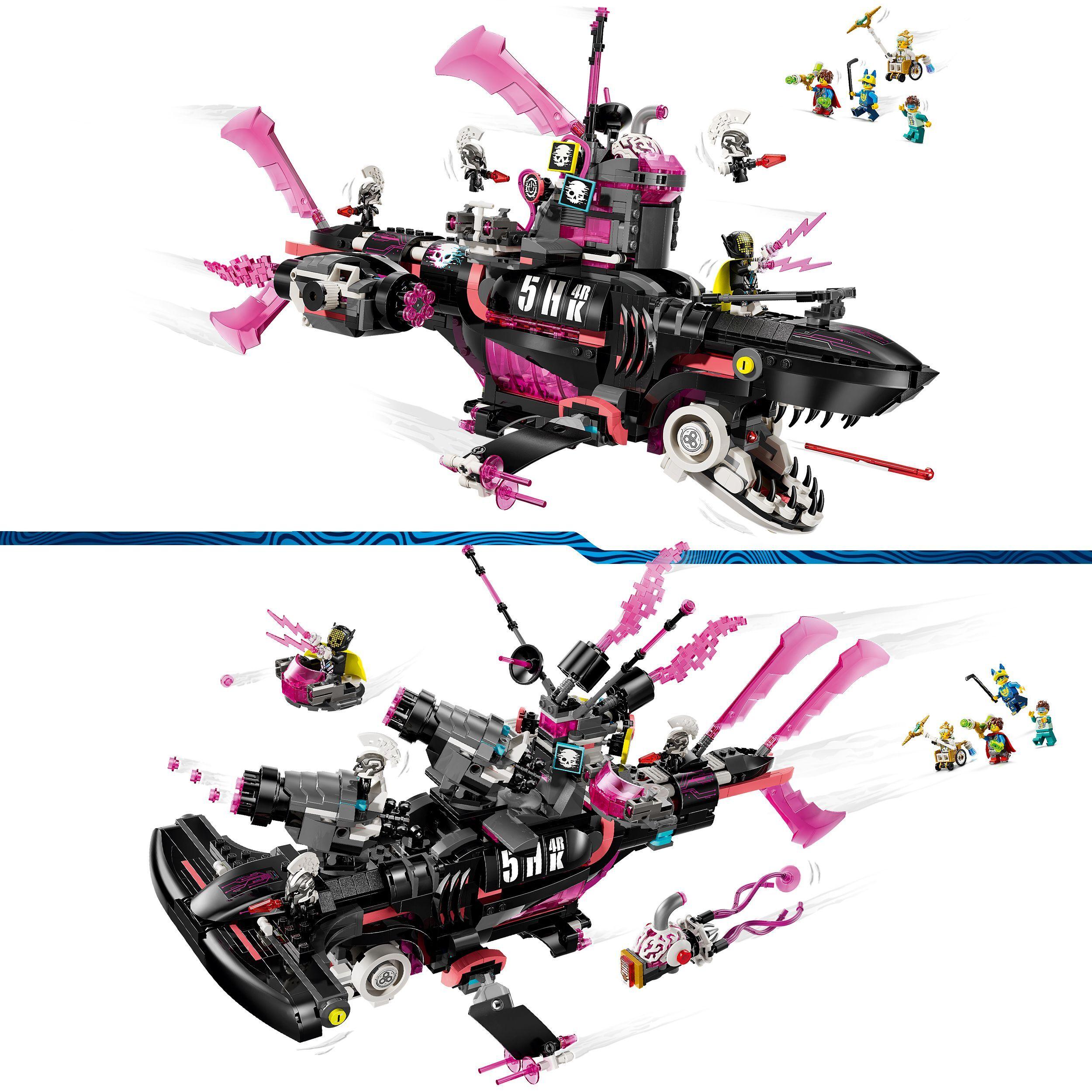 Voir la diapositive 4 : LEGO Dreamzzz 71500 Le Sous-Marin Requin Des Cauchemars - Jeu Créatif Pour Garçon 9 Ans
