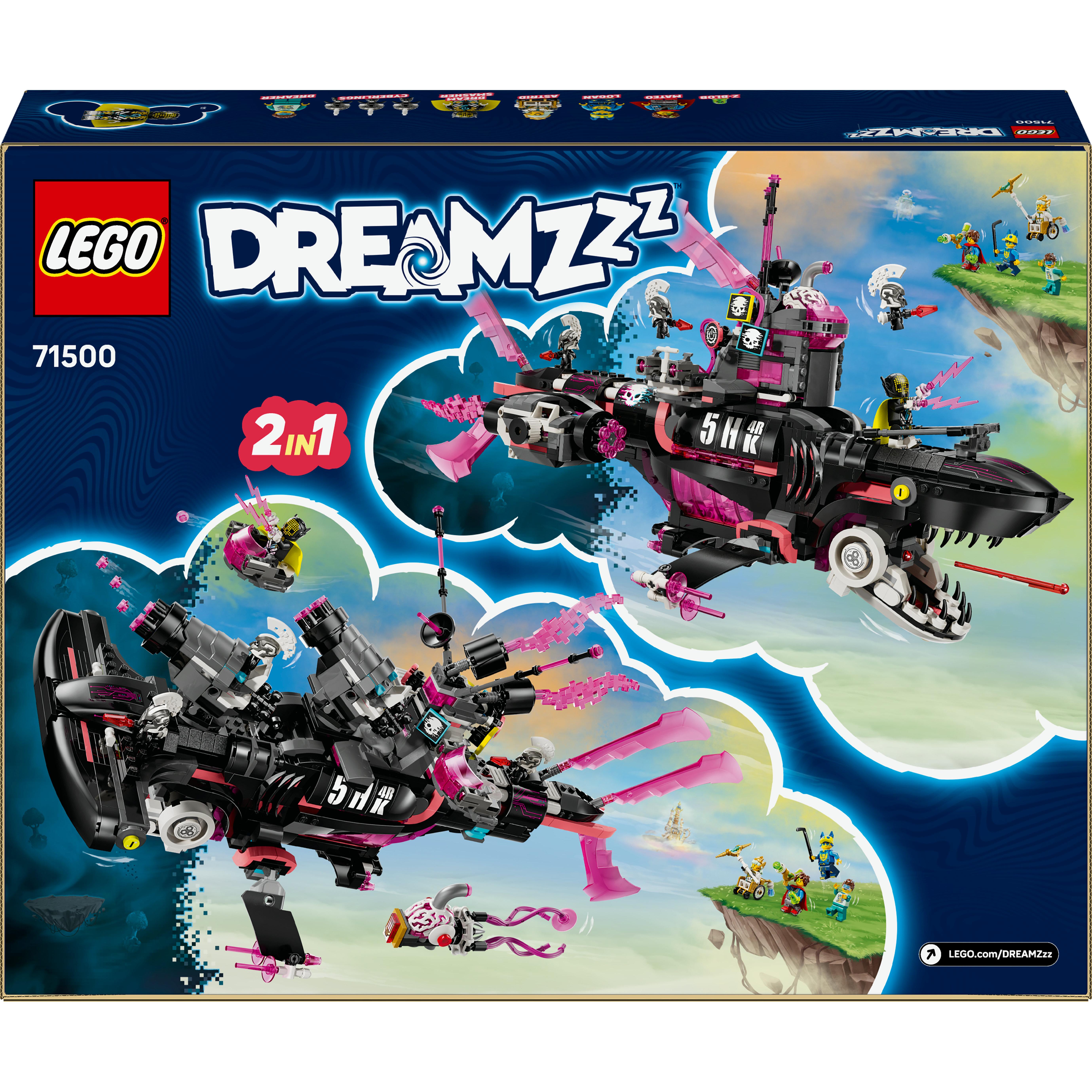 Voir la diapositive 8 : LEGO Dreamzzz 71500 Le Sous-Marin Requin Des Cauchemars - Jeu Créatif Pour Garçon 9 Ans