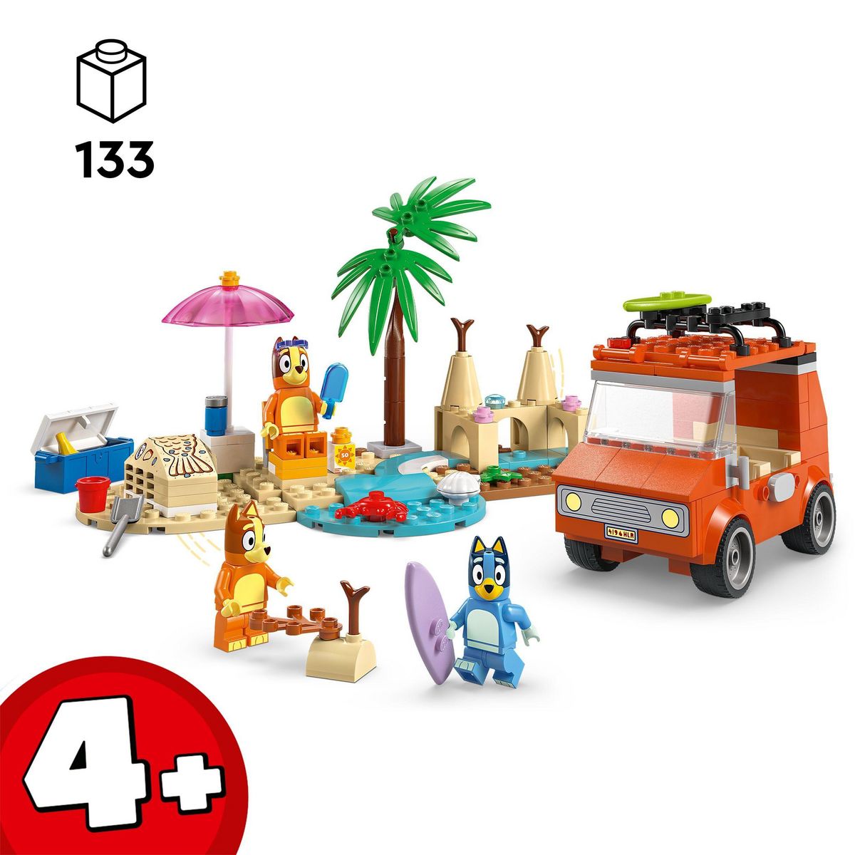 LEGO Bluey 11202 - Les vacances et le voyage en voiture de Bluey