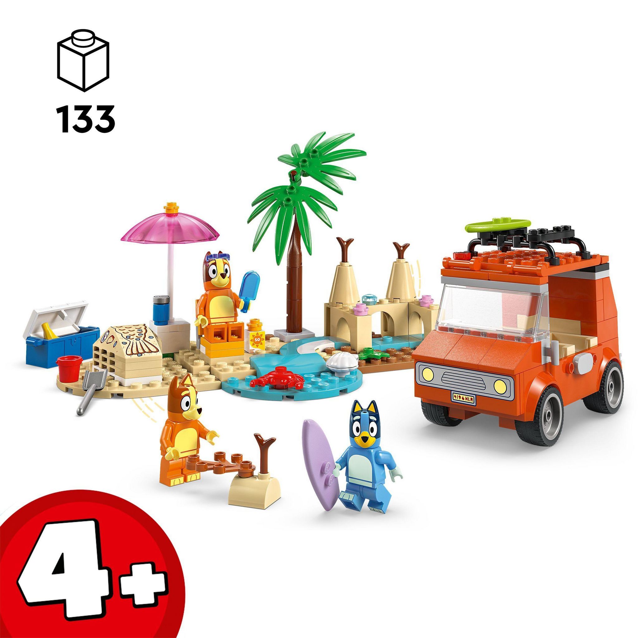 Voir la diapositive 3 : LEGO Bluey 11202 - Les vacances et le voyage en voiture de Bluey