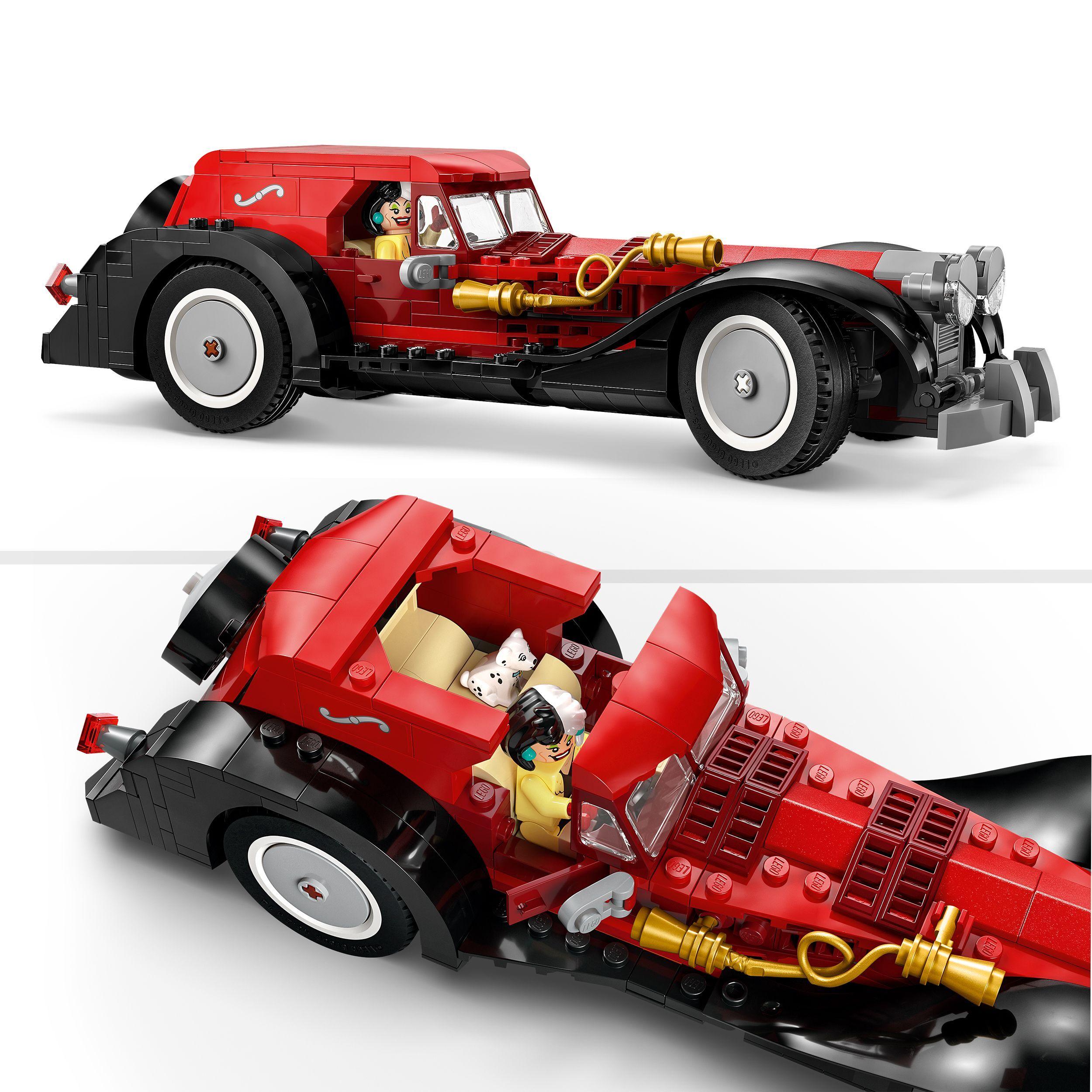 Voir la diapositive 4 : LEGO Disney 43277 La Voiture de Cruella d’Enfer - Jeu de Construction dès 9 ans - Chien