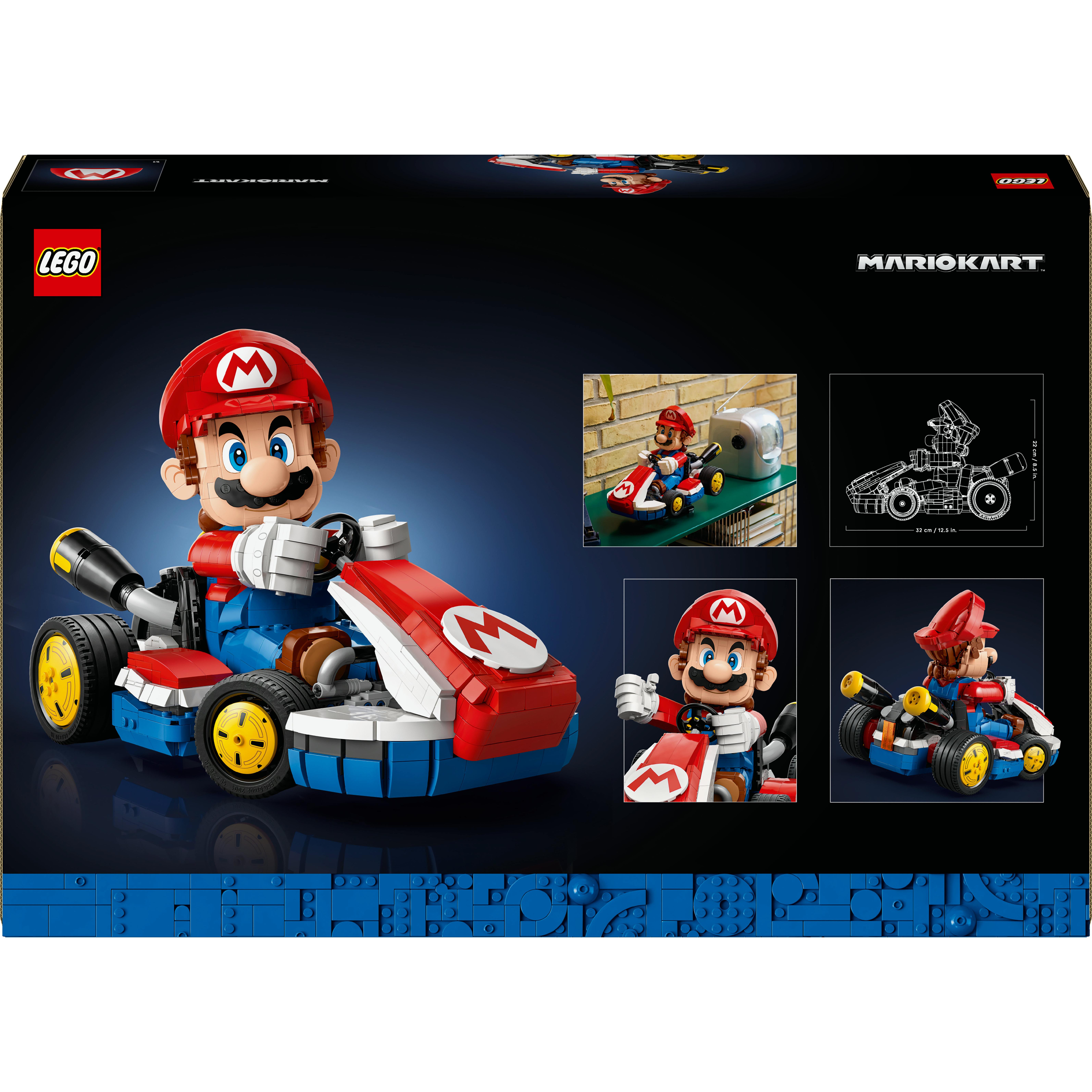 Voir la diapositive 8 : LEGO Mario Kart 72037 Mario Et Kart Standard - Set De Construction Pour Adulte – Figurine