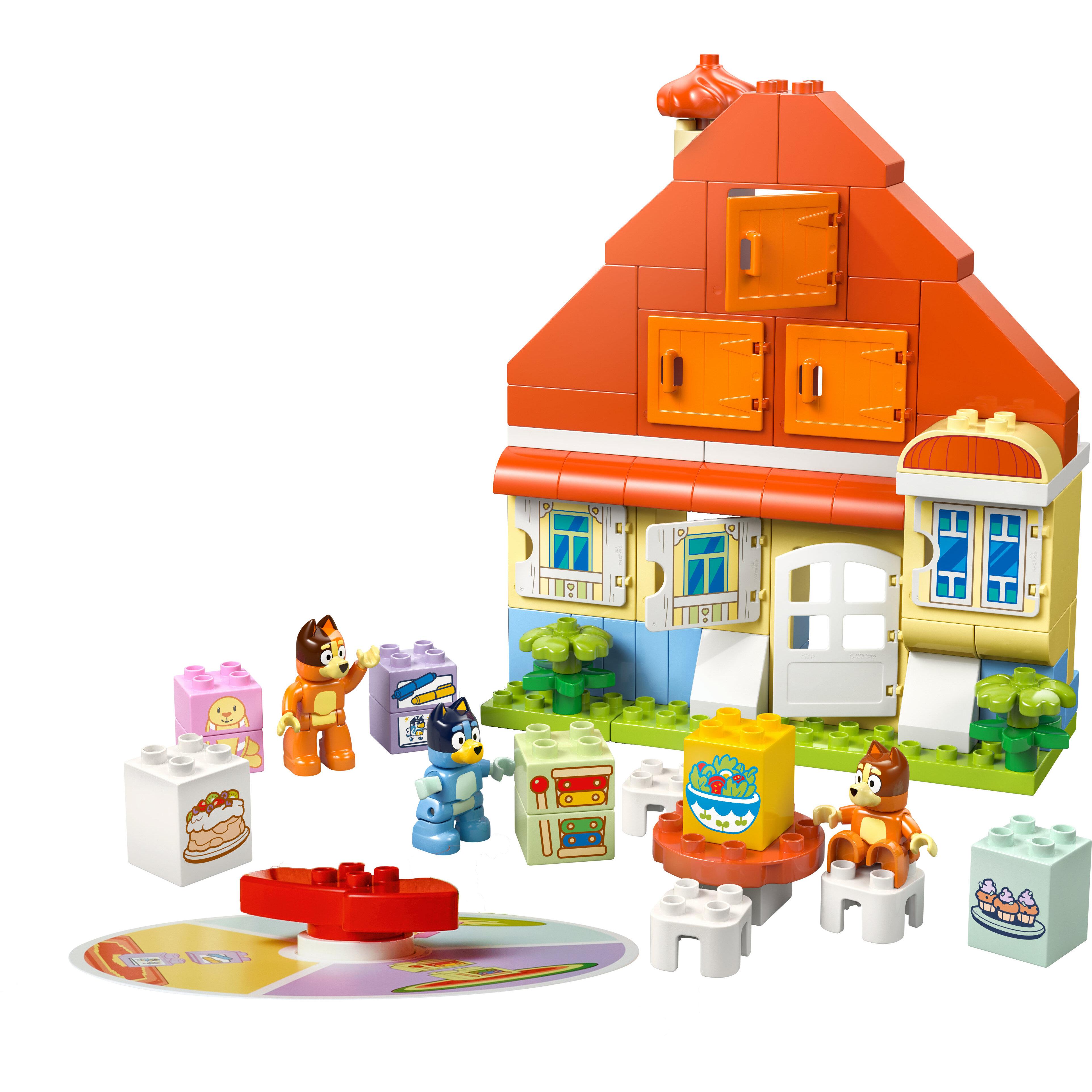 Voir la diapositive 2 : LEGO DUPLO 10459 La Maison de Famille de Bluey et le Jeu de Mémoire - Jeu Créatif 3 ans