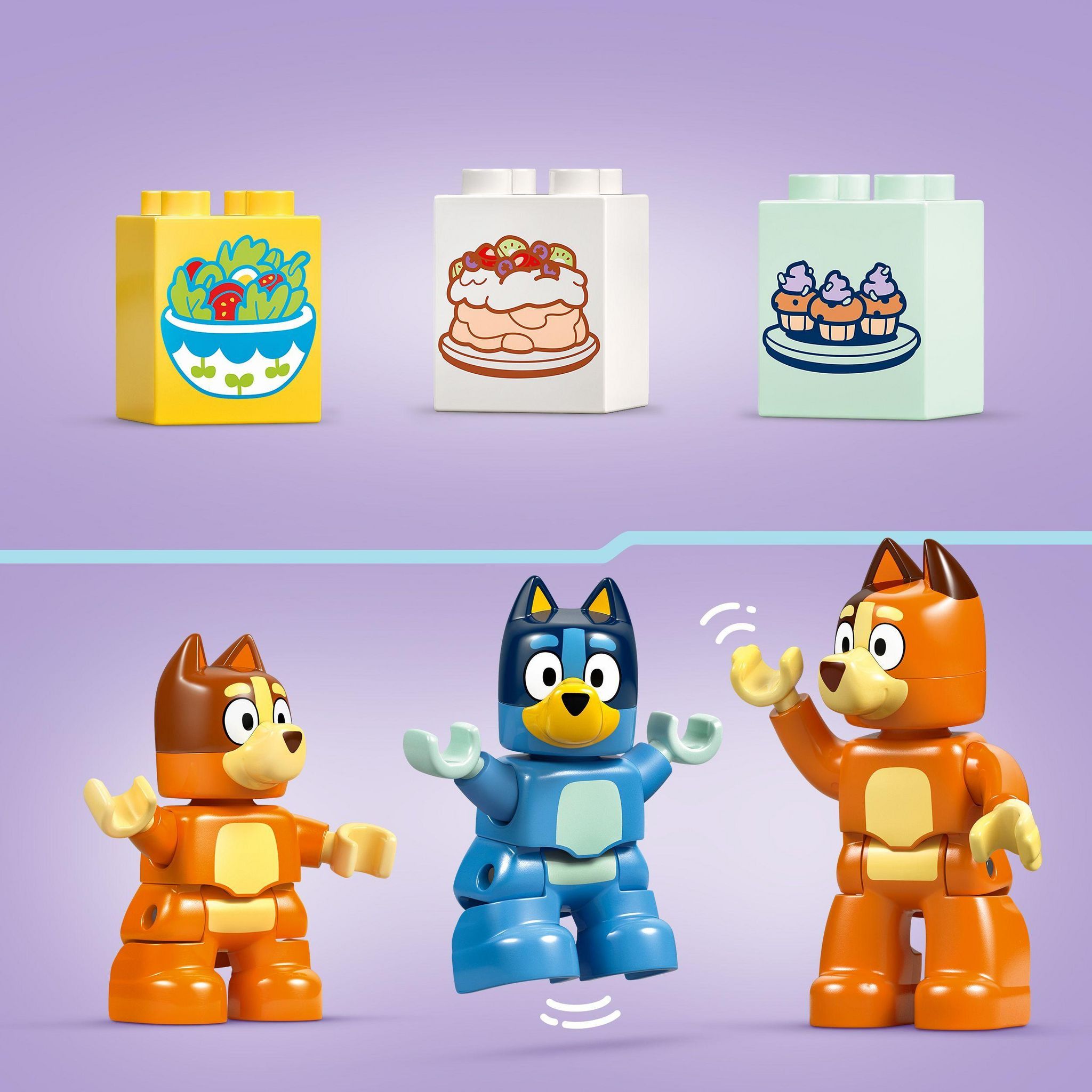 Voir la diapositive 5 : LEGO DUPLO 10459 - La maison de famille de Bluey et le jeu de mémoire