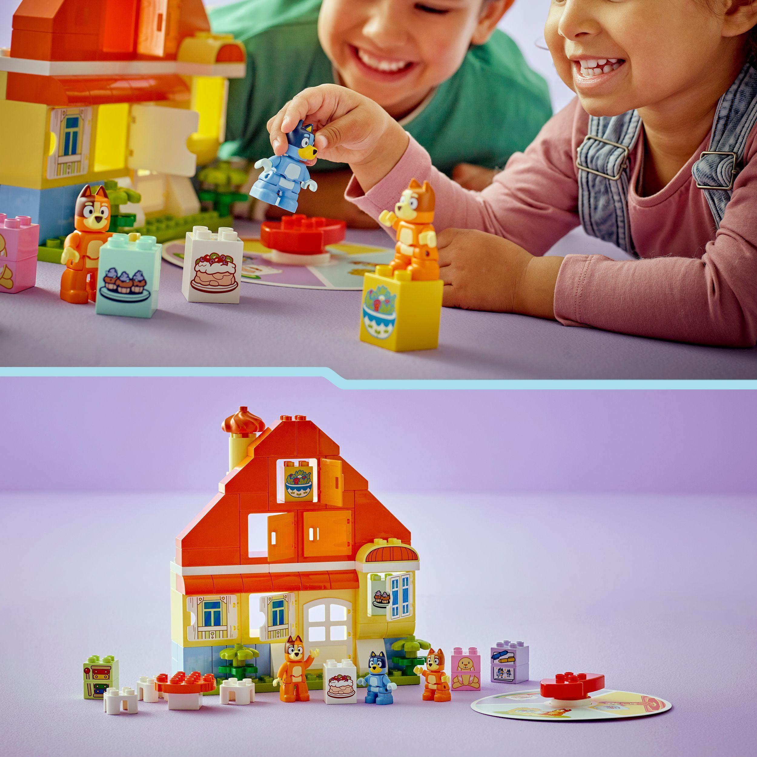 Voir la diapositive 6 : LEGO DUPLO 10459 La Maison de Famille de Bluey et le Jeu de Mémoire - Jeu Créatif 3 ans