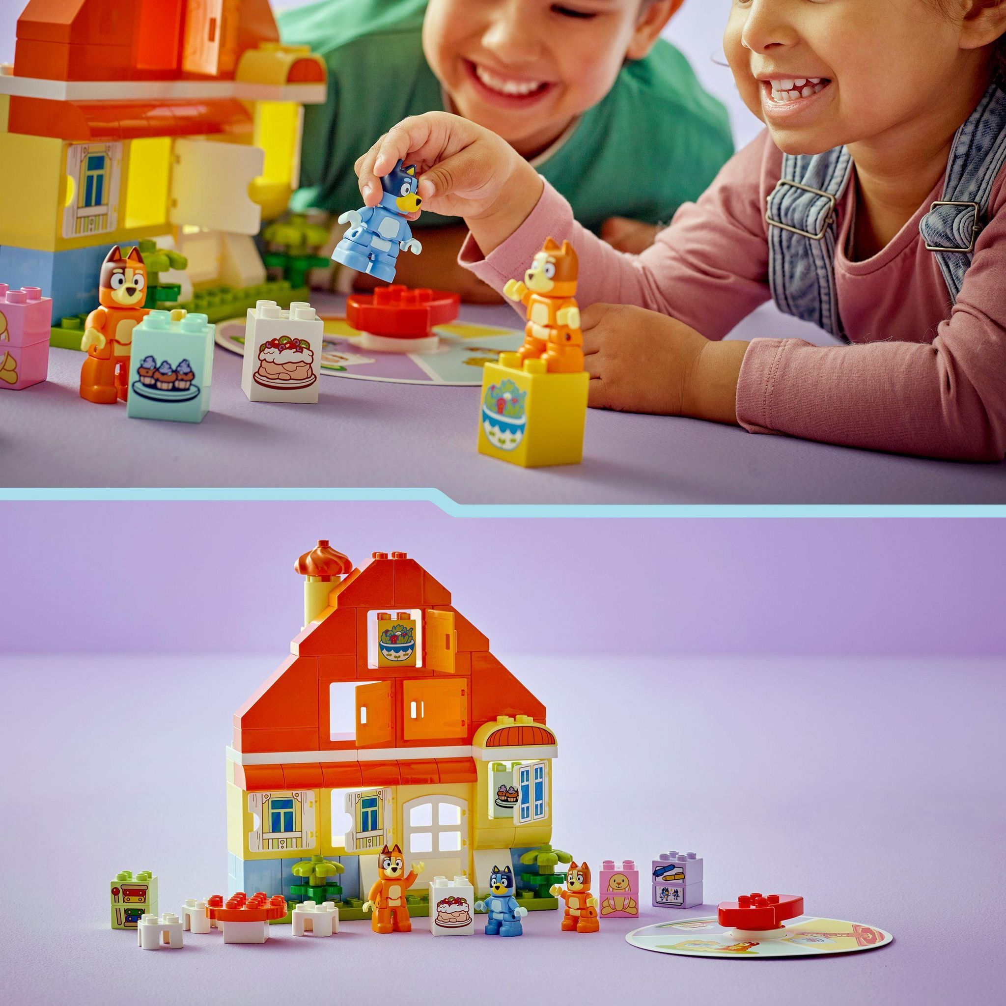 Voir la diapositive 6 : LEGO DUPLO 10459 - La maison de famille de Bluey et le jeu de mémoire