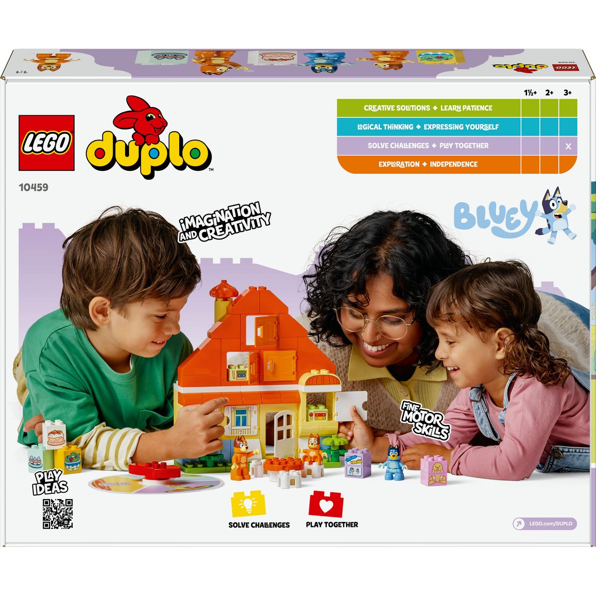 LEGO DUPLO 10459 - La maison de famille de Bluey et le jeu de mémoire