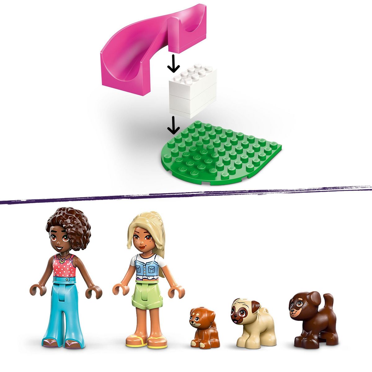 LEGO Friends 42665 - L aire de jeux des chiots