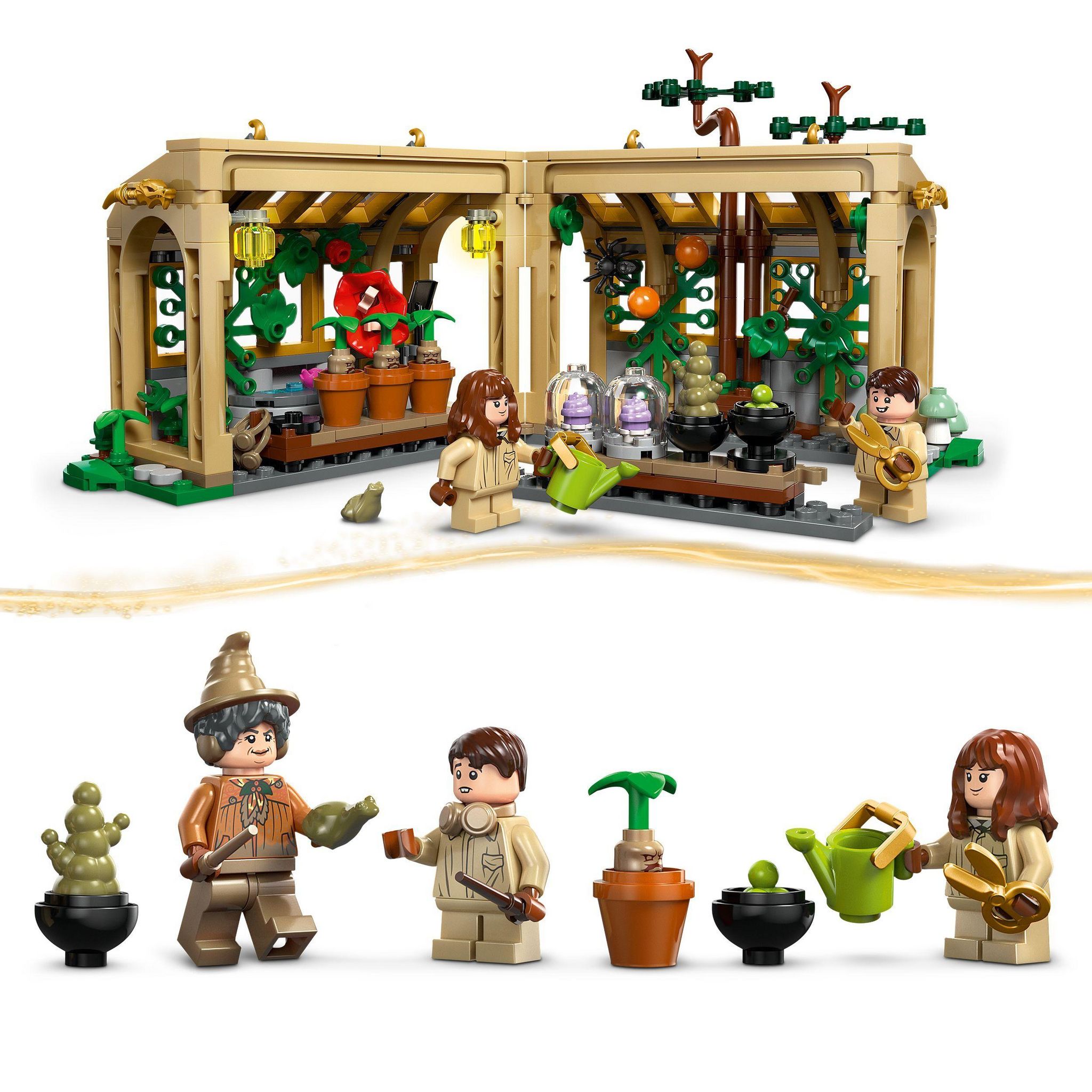 Voir la diapositive 5 : LEGO Harry Potter 76445 - Le chateau de Poudlard : Le cours de Botanique