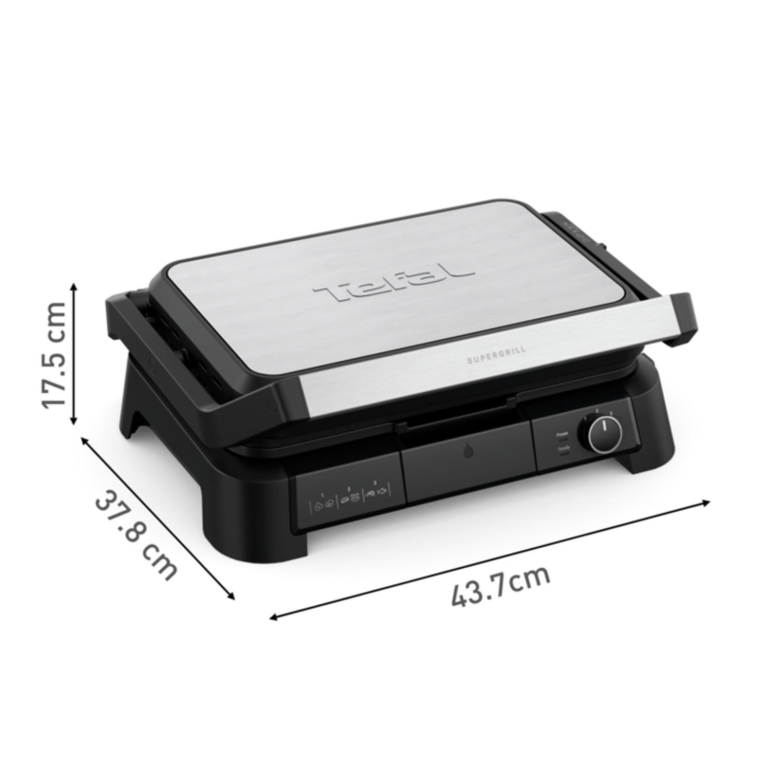 Voir la diapositive 7 : TEFAL Grille viande 3 en 1 GC520DEO - Noir