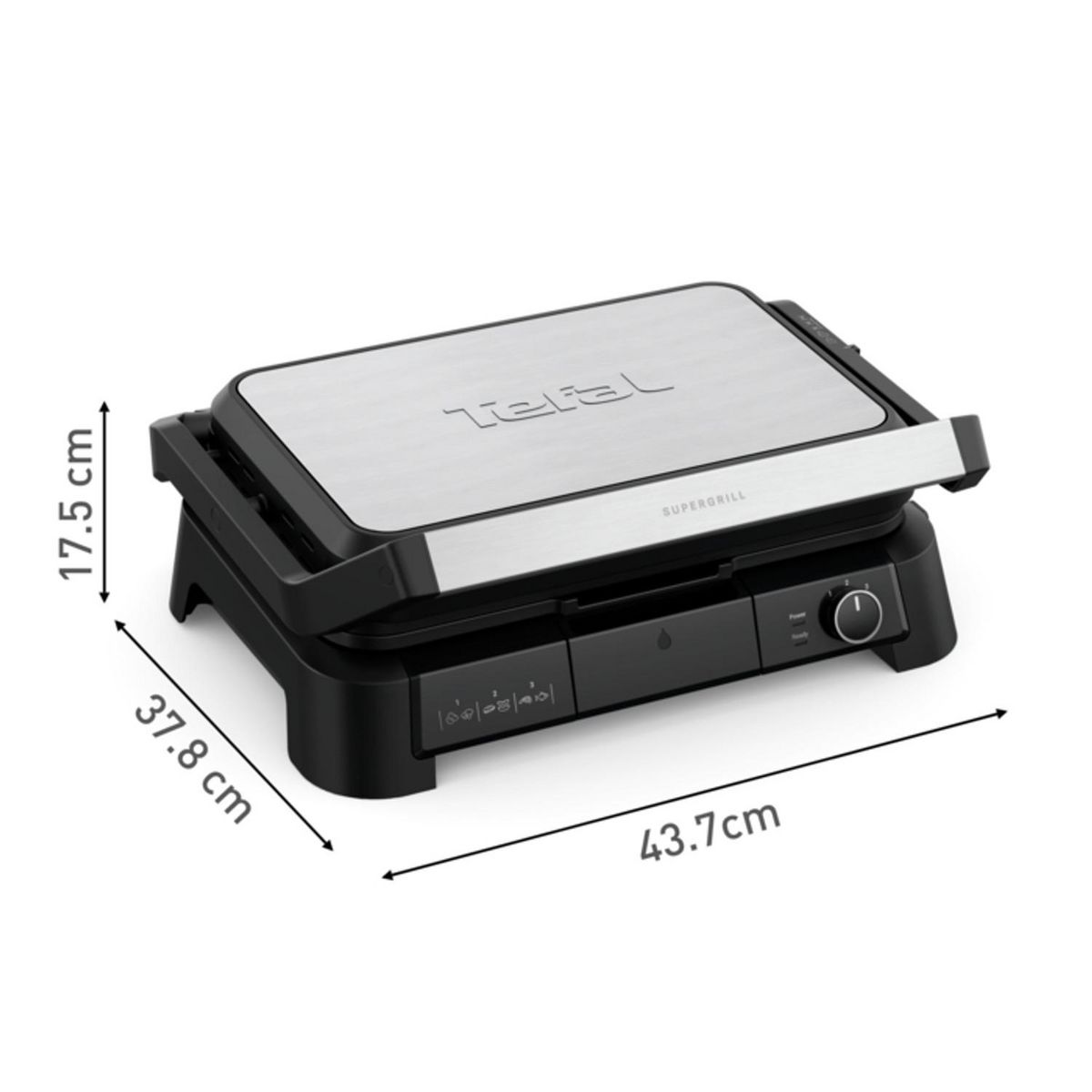 TEFAL Grille viande 3 en 1 GC520DEO - Noir