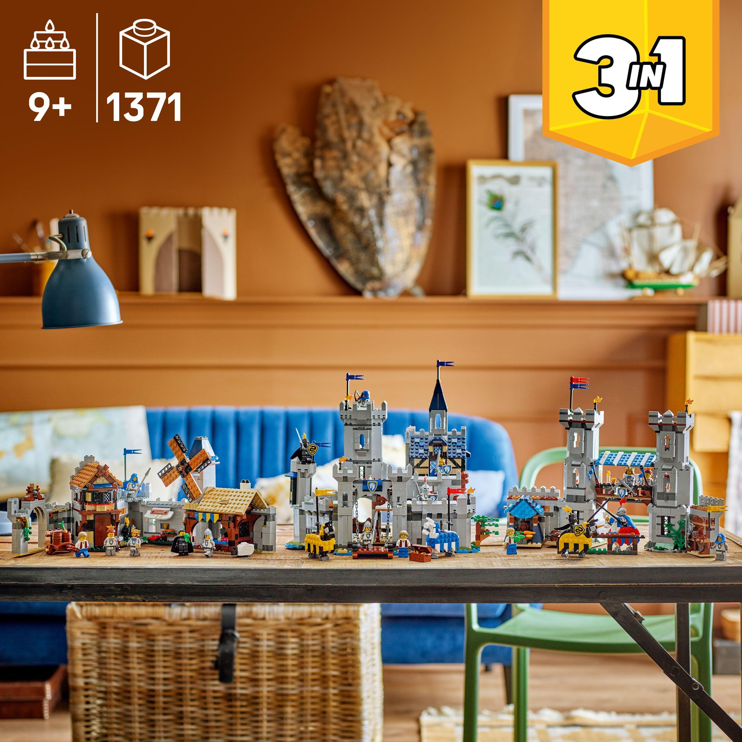 Voir la diapositive 3 : LEGO Creator 3-en-1 31168 Le Château Médiéval des Chevaliers - Jeu de Construction 9 ans