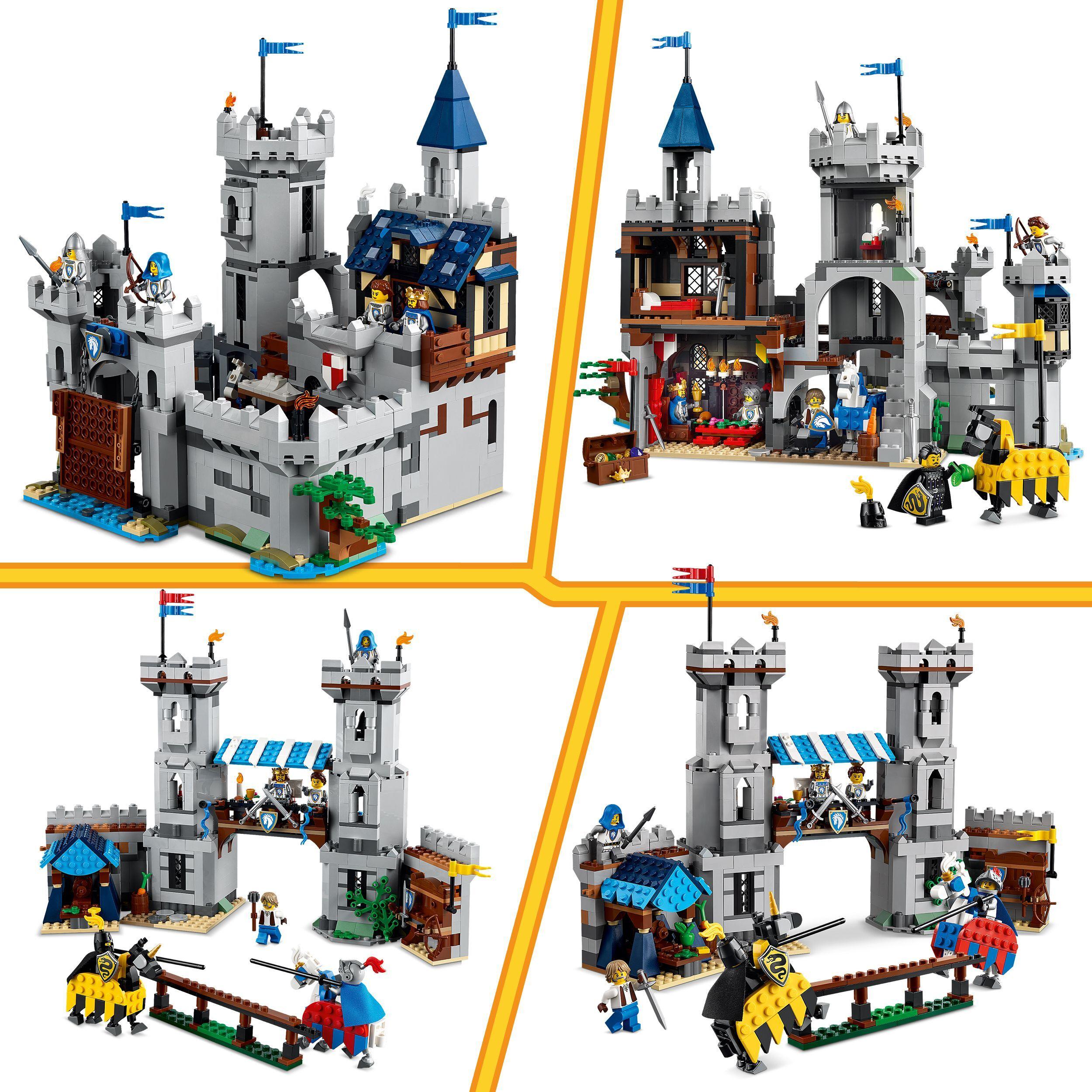 Voir la diapositive 4 : LEGO Creator 3-en-1 31168 Le Château Médiéval des Chevaliers - Jeu de Construction 9 ans