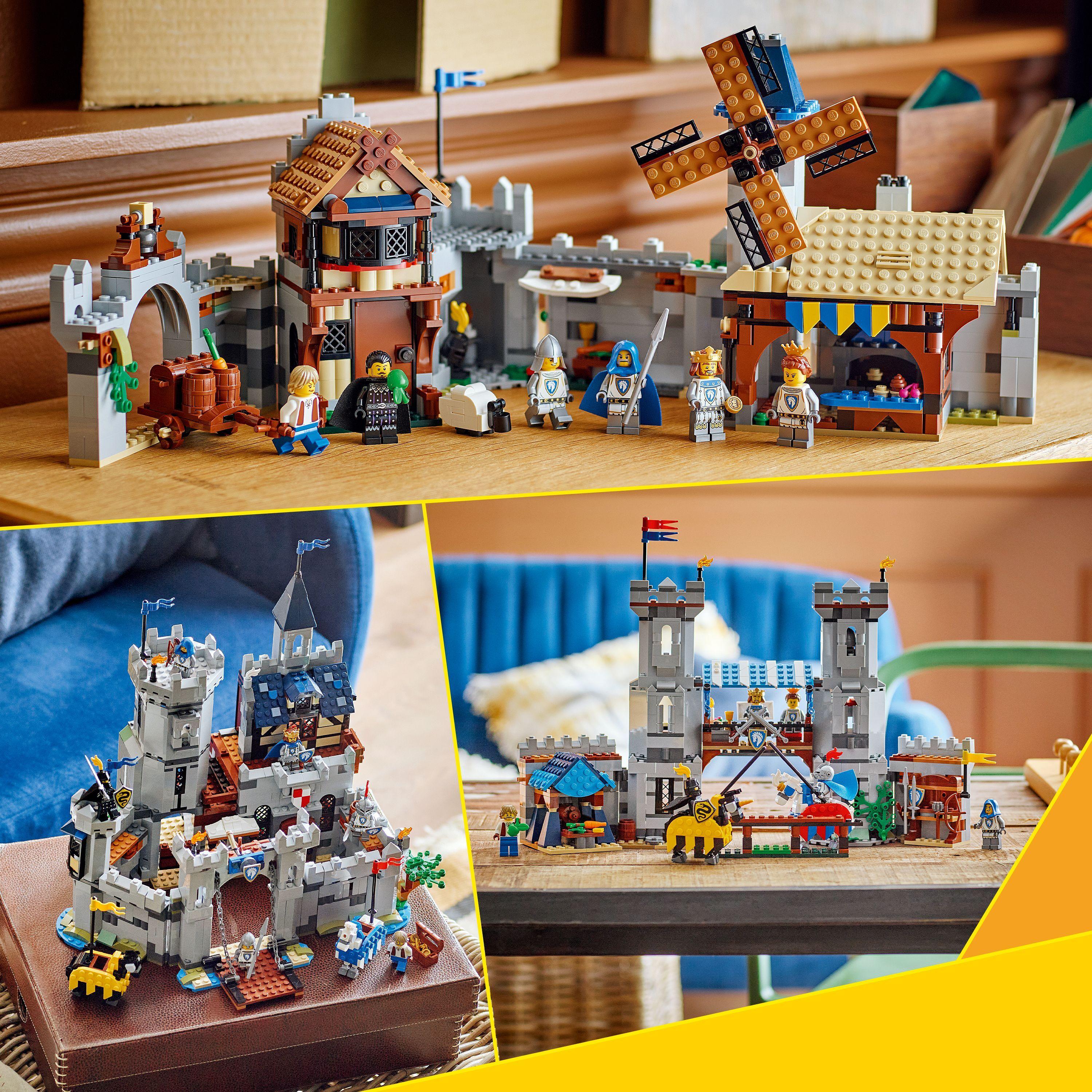 Voir la diapositive 6 : LEGO Creator 3-en-1 31168 Le Château Médiéval des Chevaliers - Jeu de Construction 9 ans