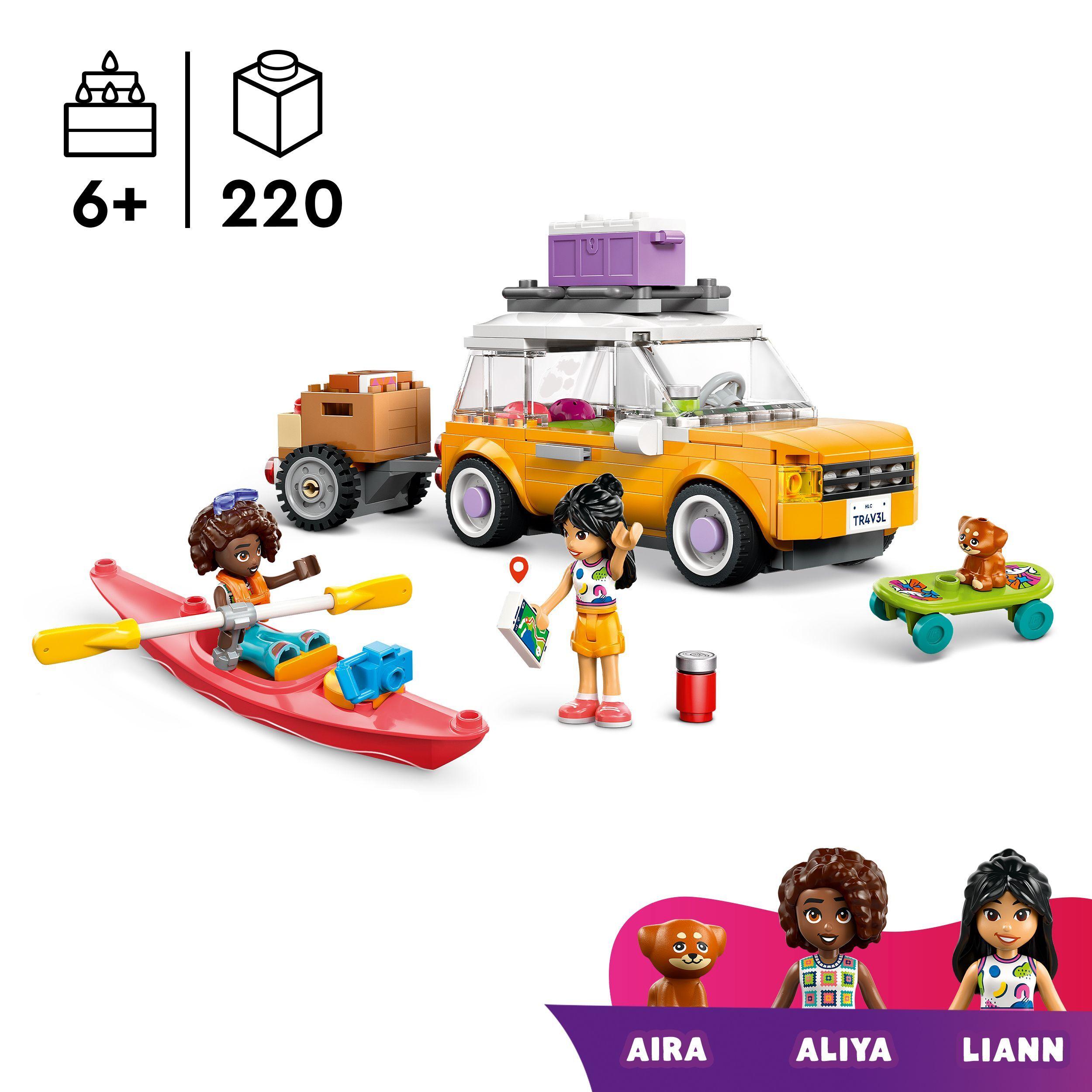 Voir la diapositive 3 : LEGO Friends 42659 Voyage en Voiture entre Amies - Jouet de Construction dès 6 ans - Chiot