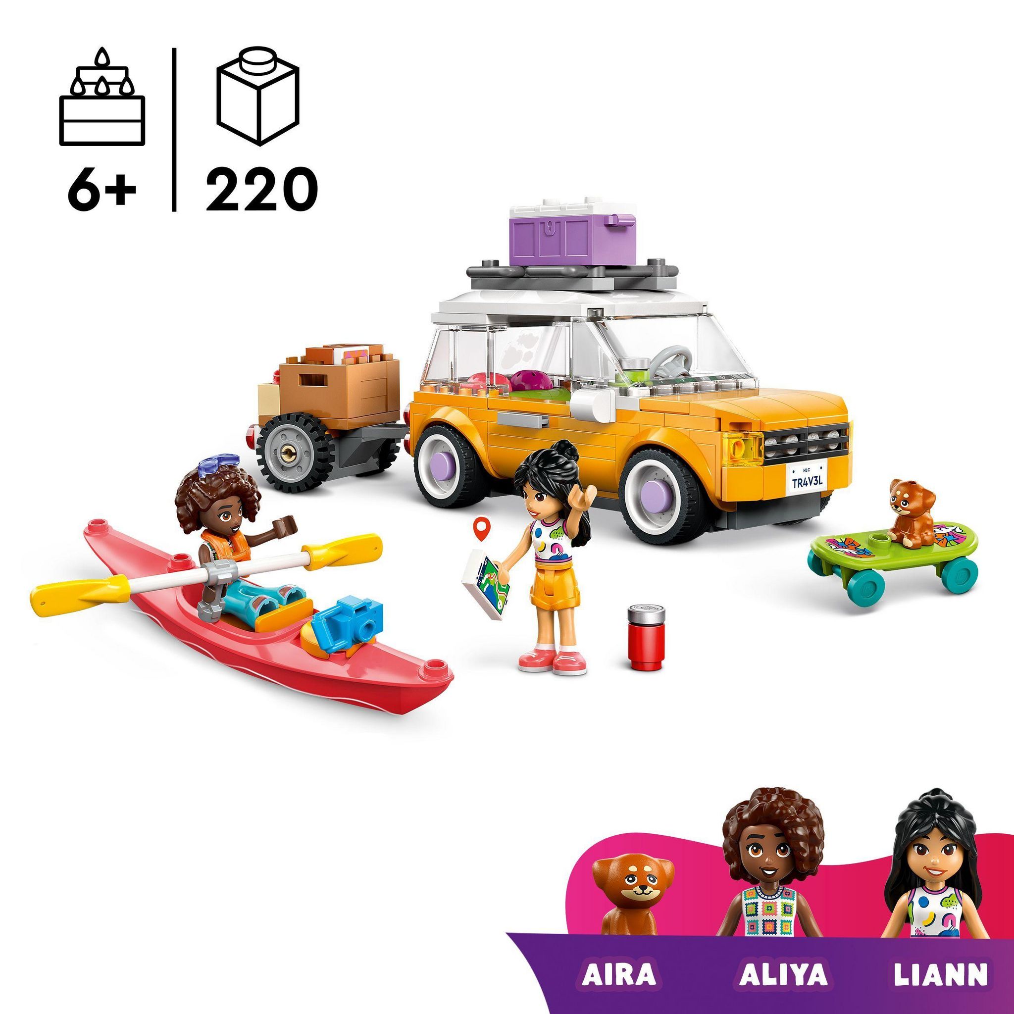Voir la diapositive 3 : LEGO Friends 42659 - Voyage en voiture entre amies