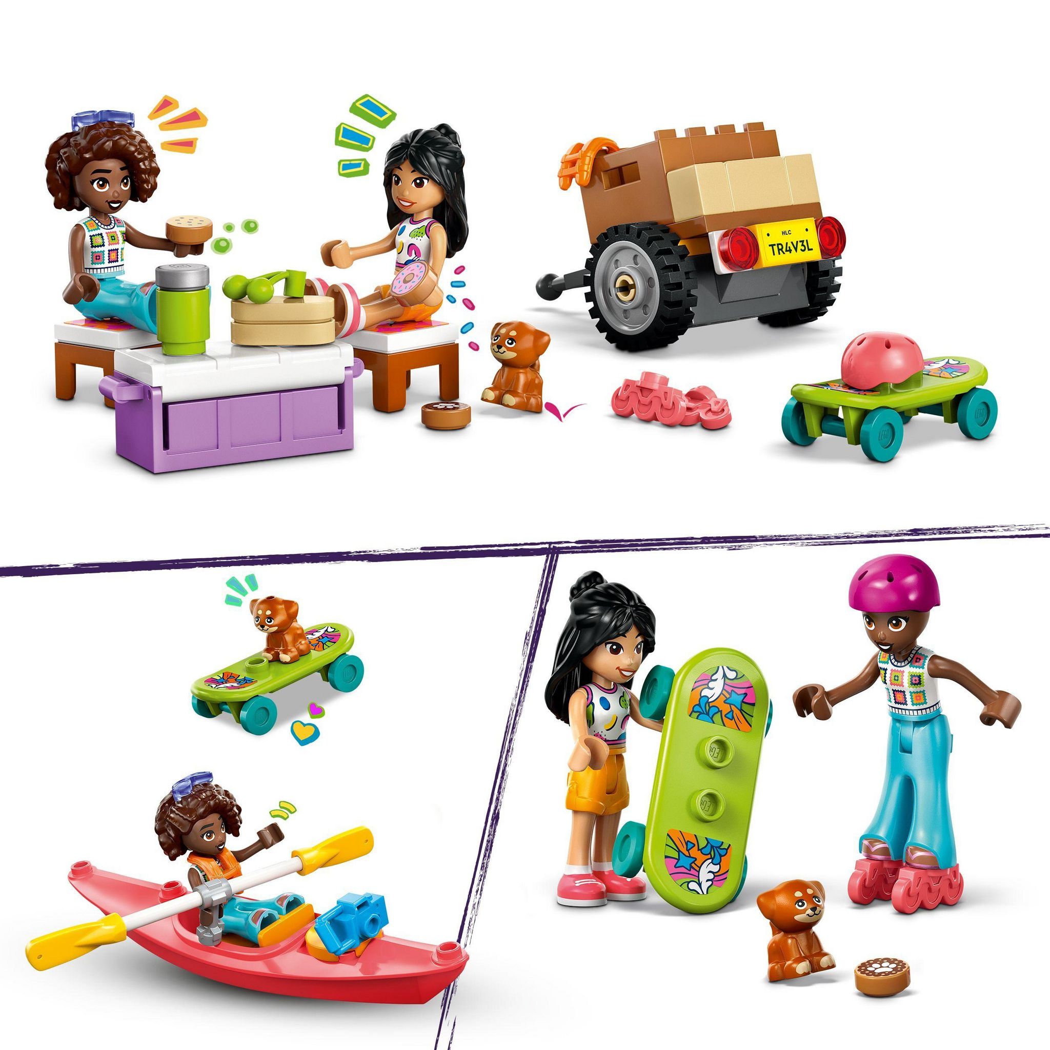 Voir la diapositive 5 : LEGO Friends 42659 - Voyage en voiture entre amies