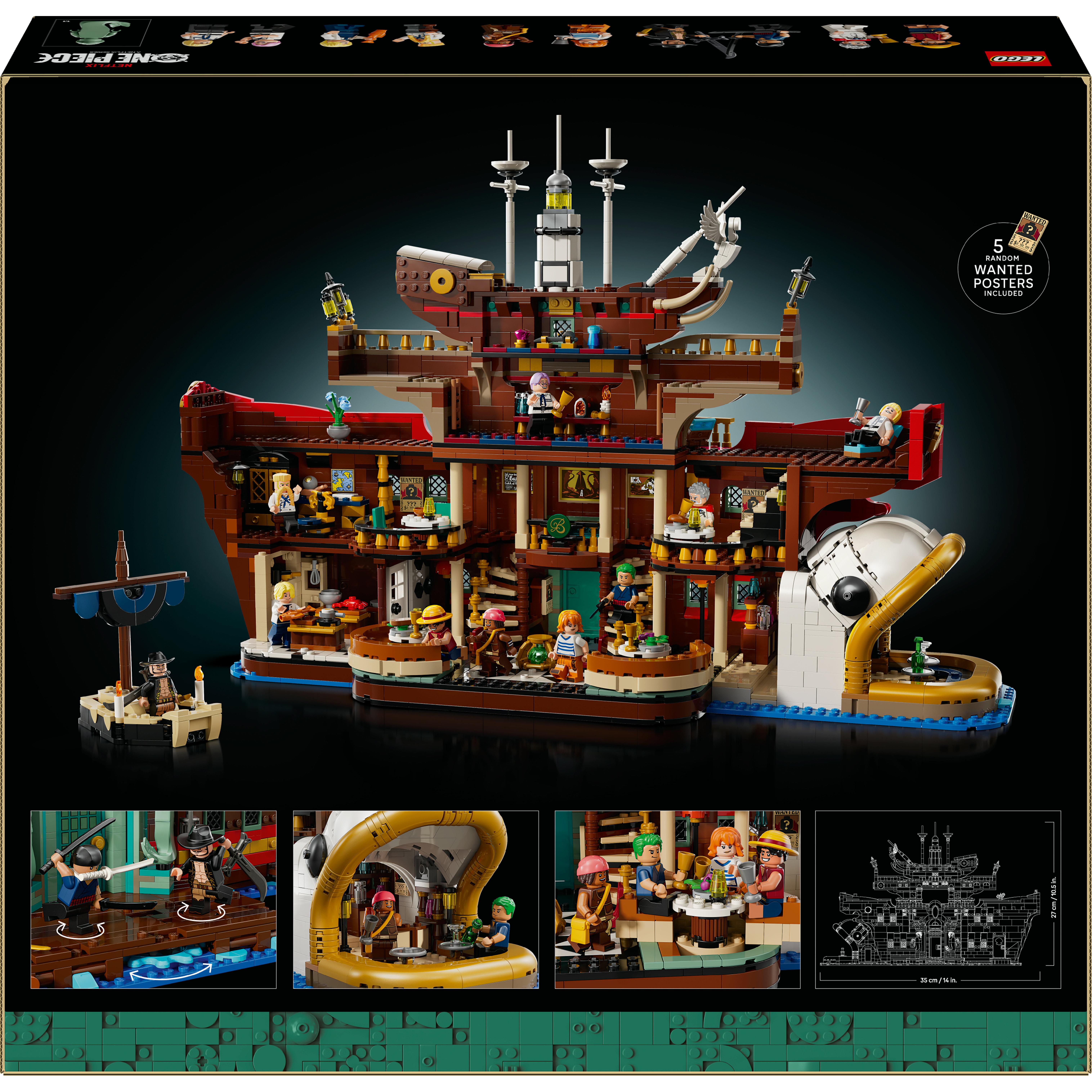 Voir la diapositive 8 : LEGO ONE PIECE 75640 Le Restaurant Flottant Baratie - Set de Construction Anime - Adulte