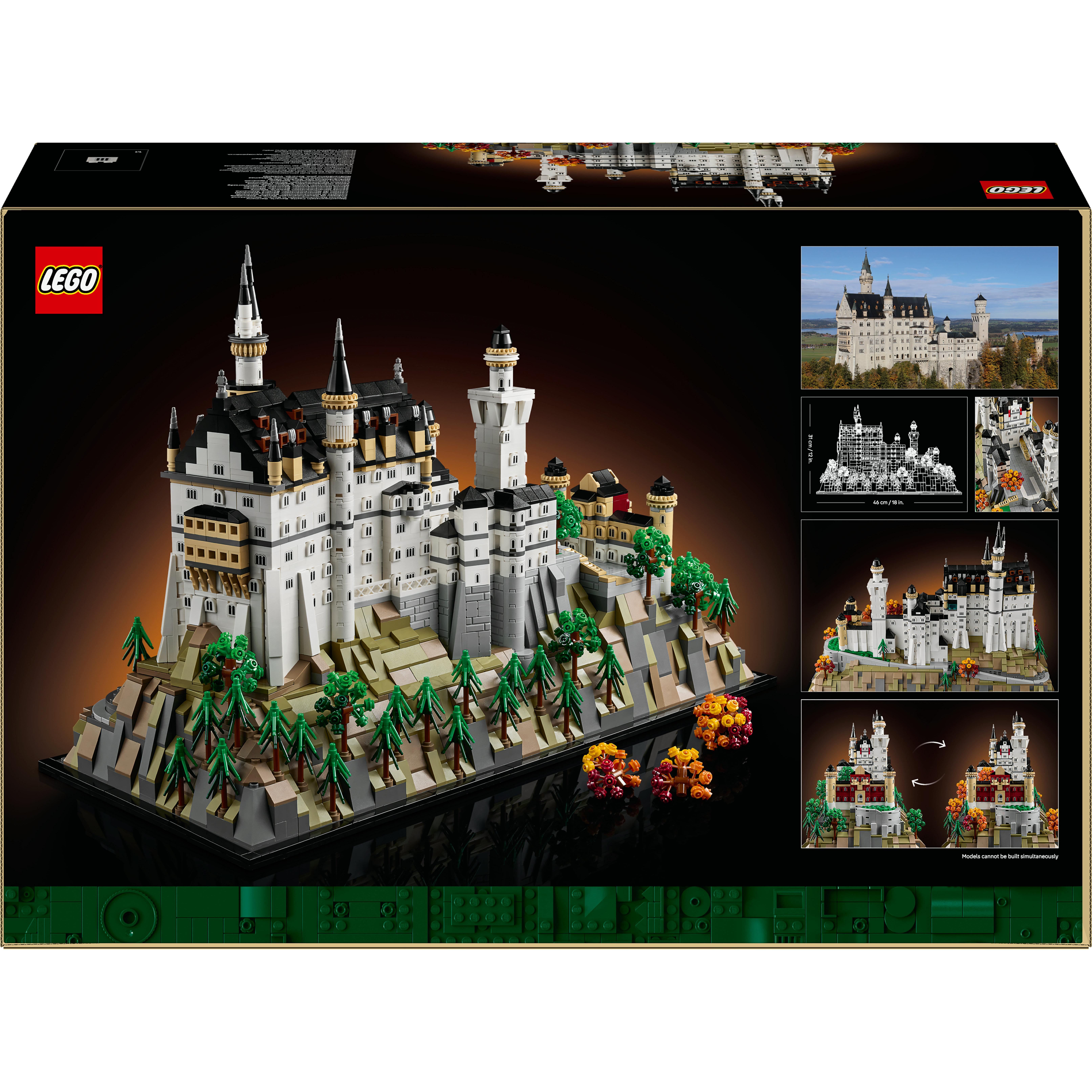 Voir la diapositive 8 : LEGO Architecture 21063 Le Château de Neuschwanstein - Set de Construction pour Adulte