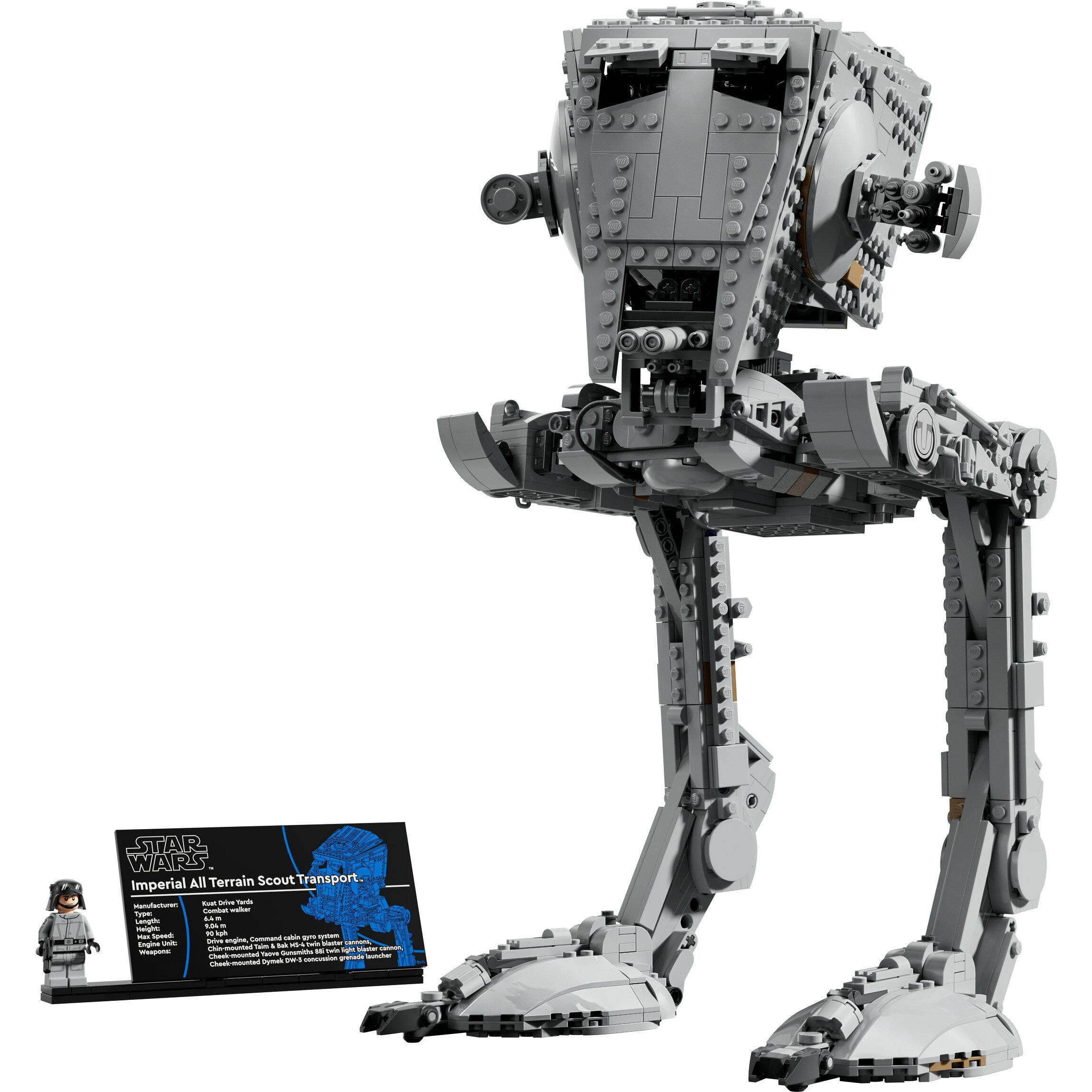 Voir la diapositive 2 : LEGO Star Wars 75417 Le Marcheur AT-ST - Set de Construction pour Adulte - Décoration