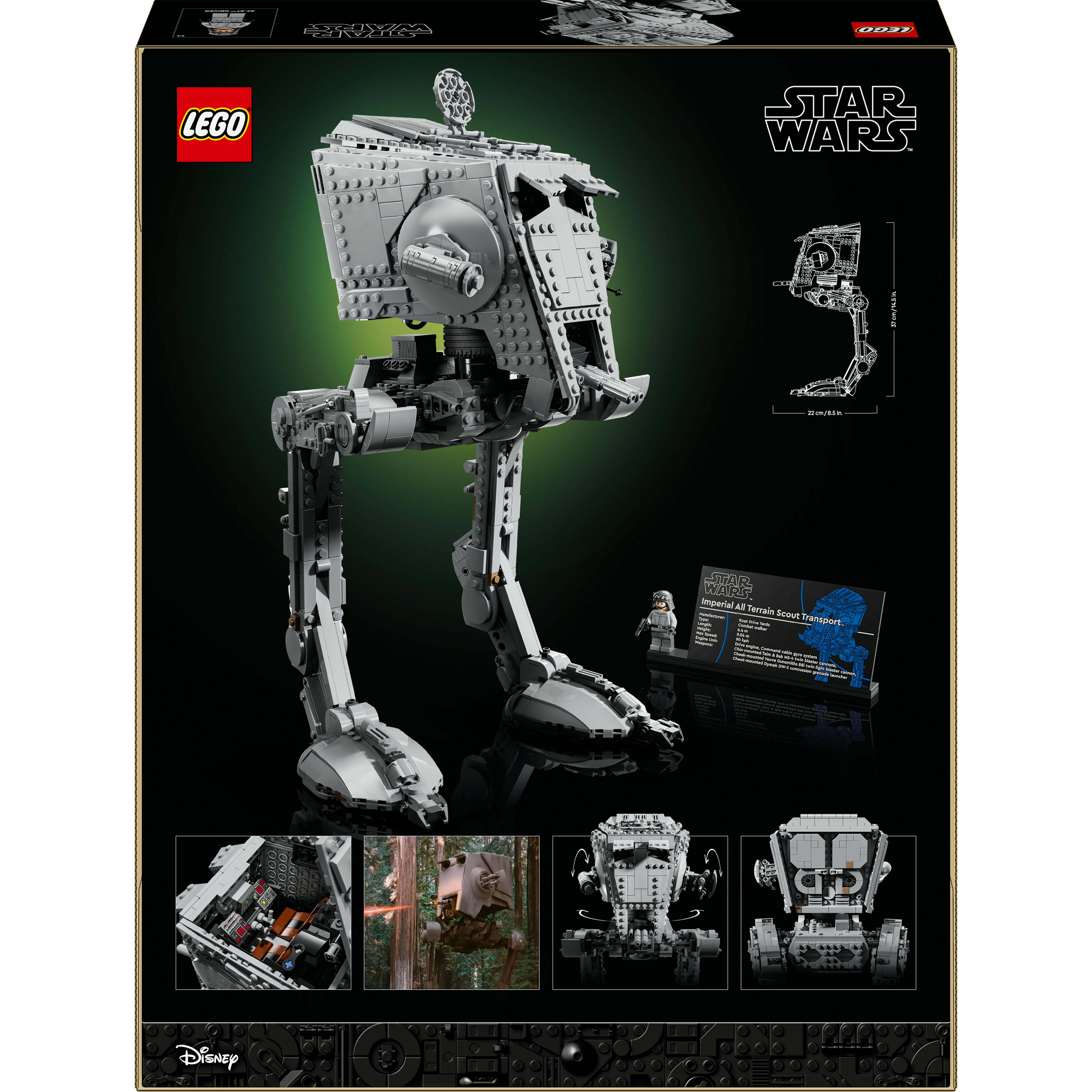 Voir la diapositive 8 : LEGO Star Wars 75417 Le Marcheur AT-ST - Set de Construction pour Adulte - Décoration