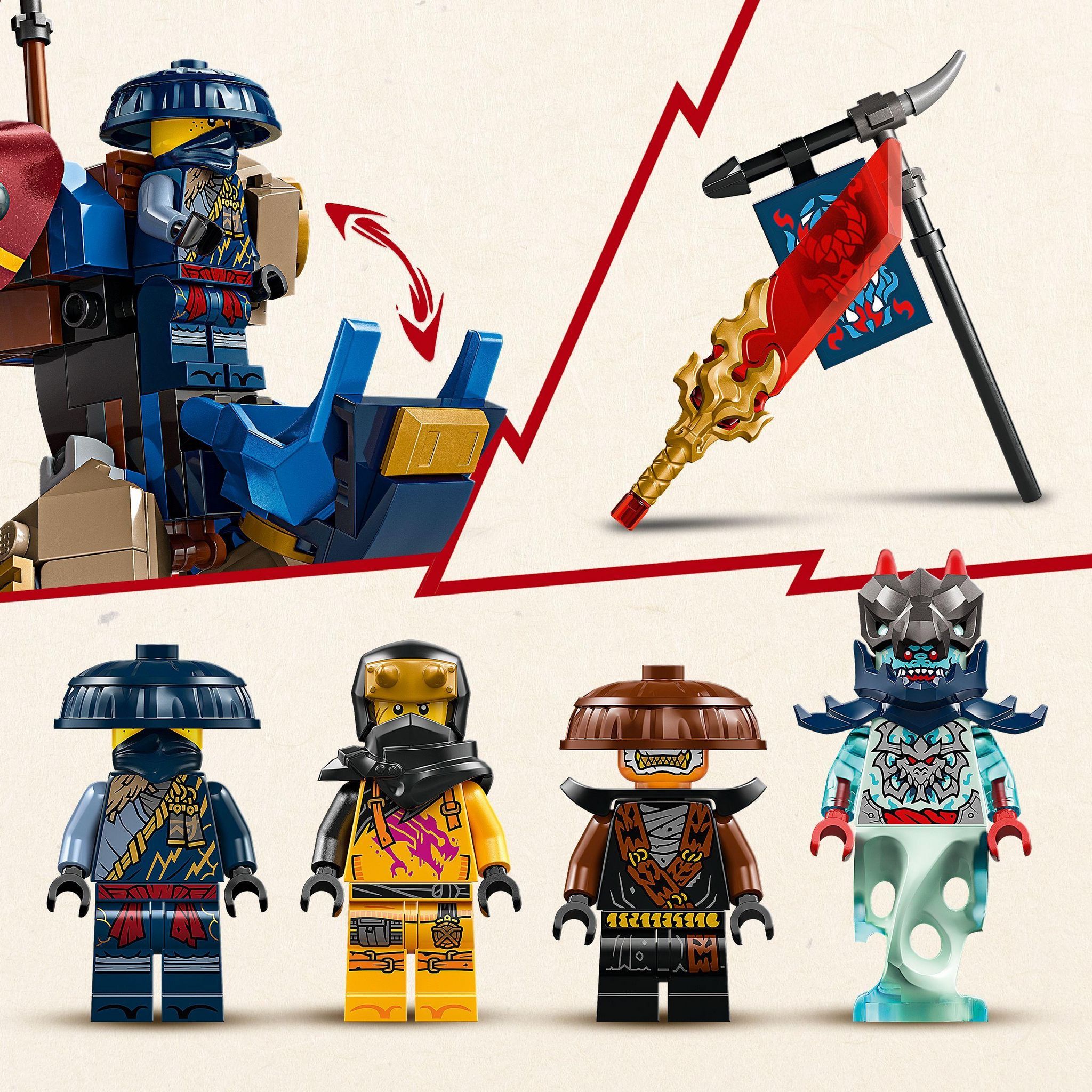 Voir la diapositive 5 : LEGO Ninjago 71843 - Le Robot Dragonnier de Rogue