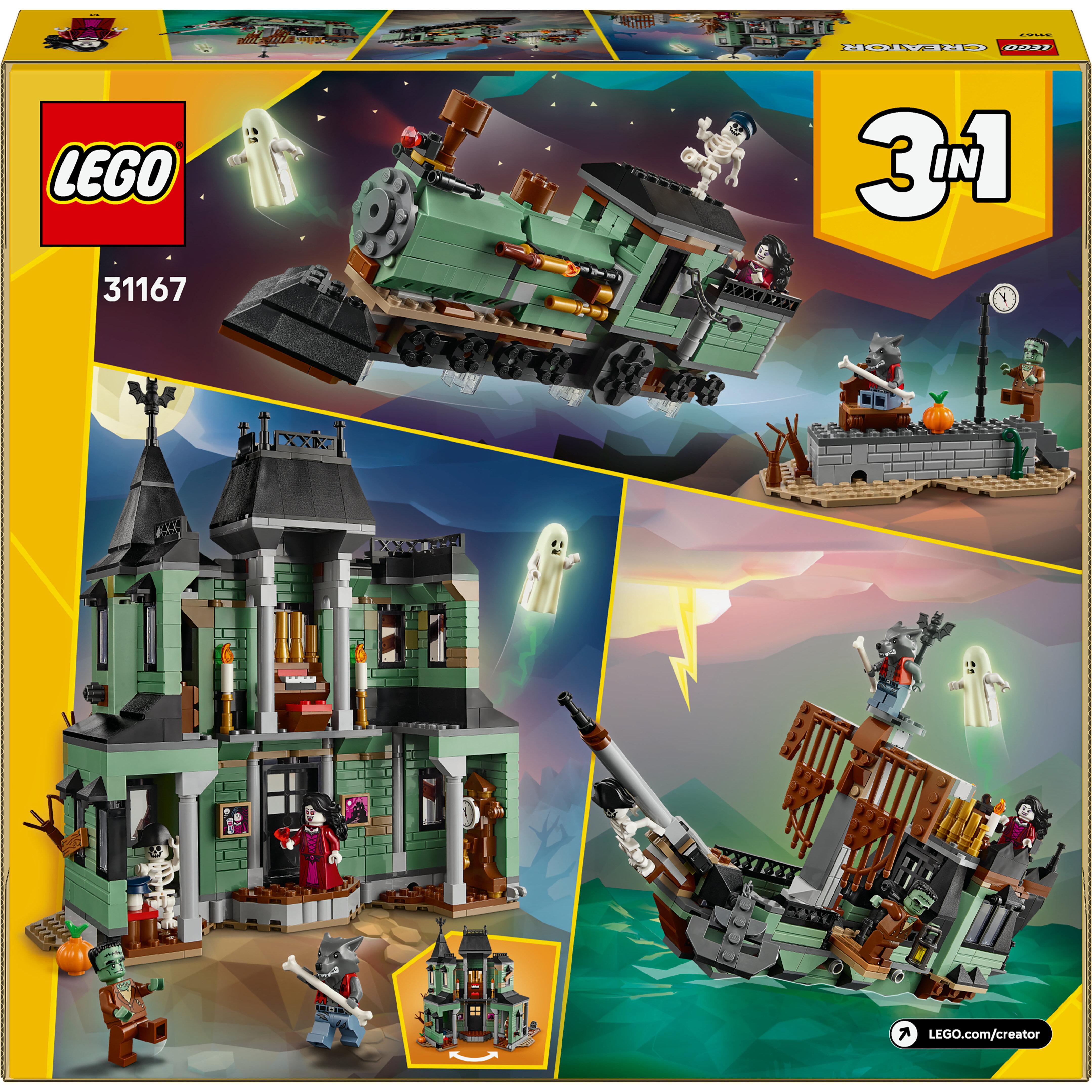 Voir la diapositive 8 : LEGO Creator 3-en-1 31167 Le Manoir Hanté - Jeu de Construction pour Garçon dès 9 ans