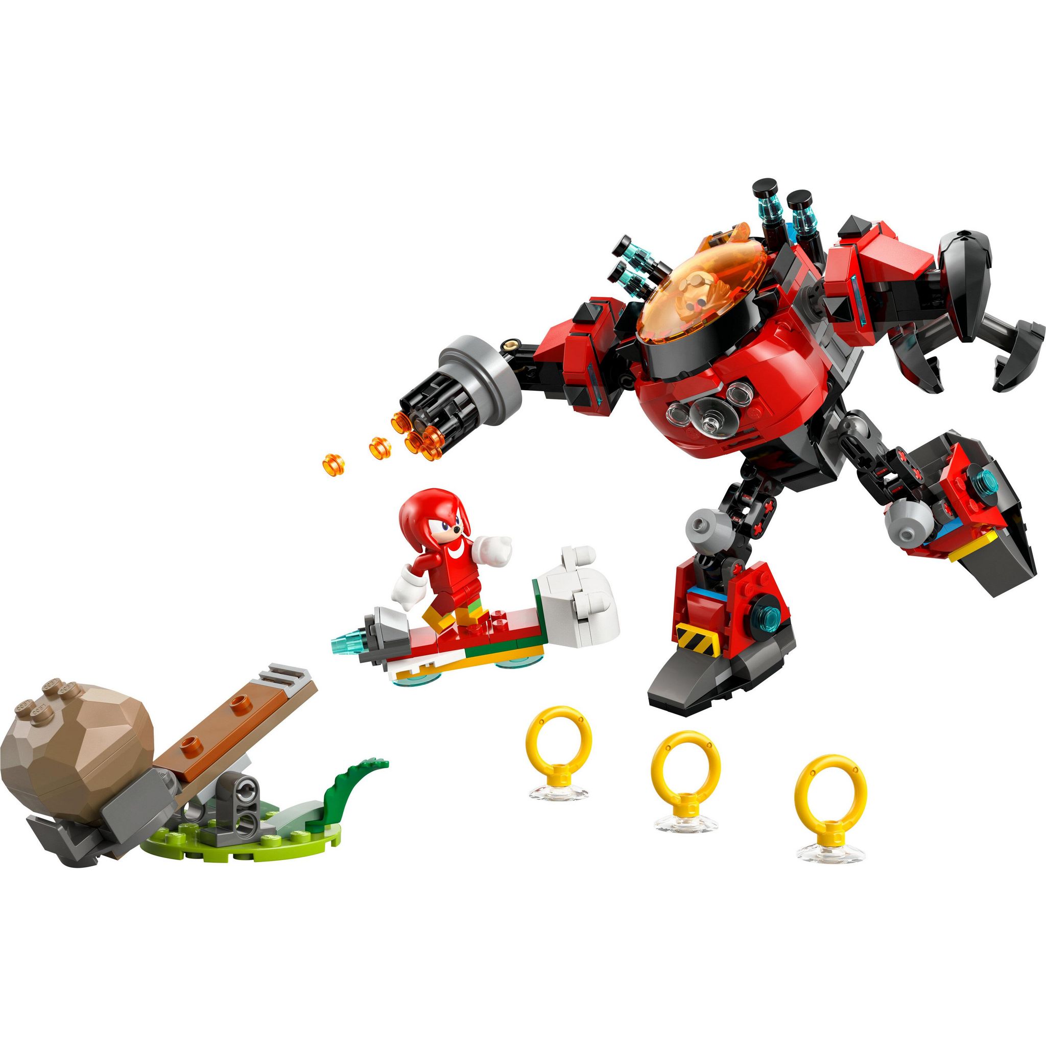 Voir la diapositive 2 : LEGO Sonic 77005 - Knuckles contre l'Egg Crusher de Dr Eggman