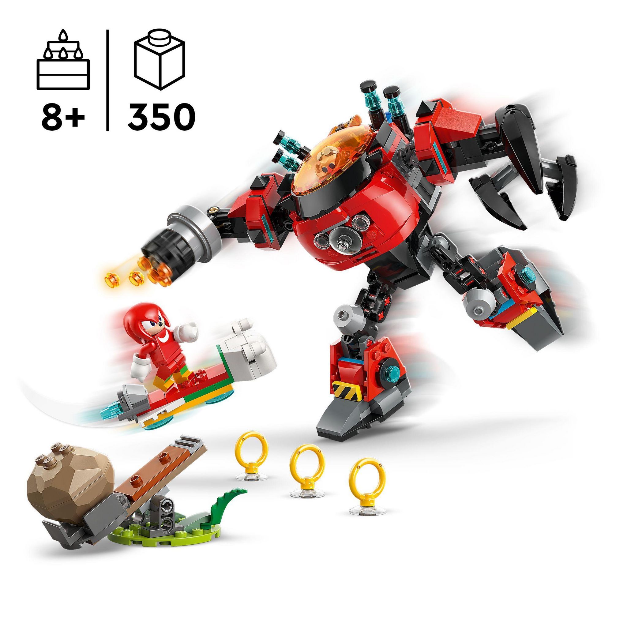 Voir la diapositive 3 : LEGO Sonic 77005 - Knuckles contre l'Egg Crusher de Dr Eggman