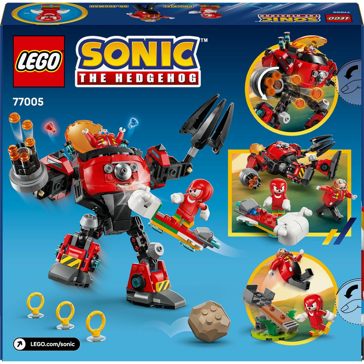 LEGO Sonic 77005 - Knuckles contre l'Egg Crusher de Dr Eggman