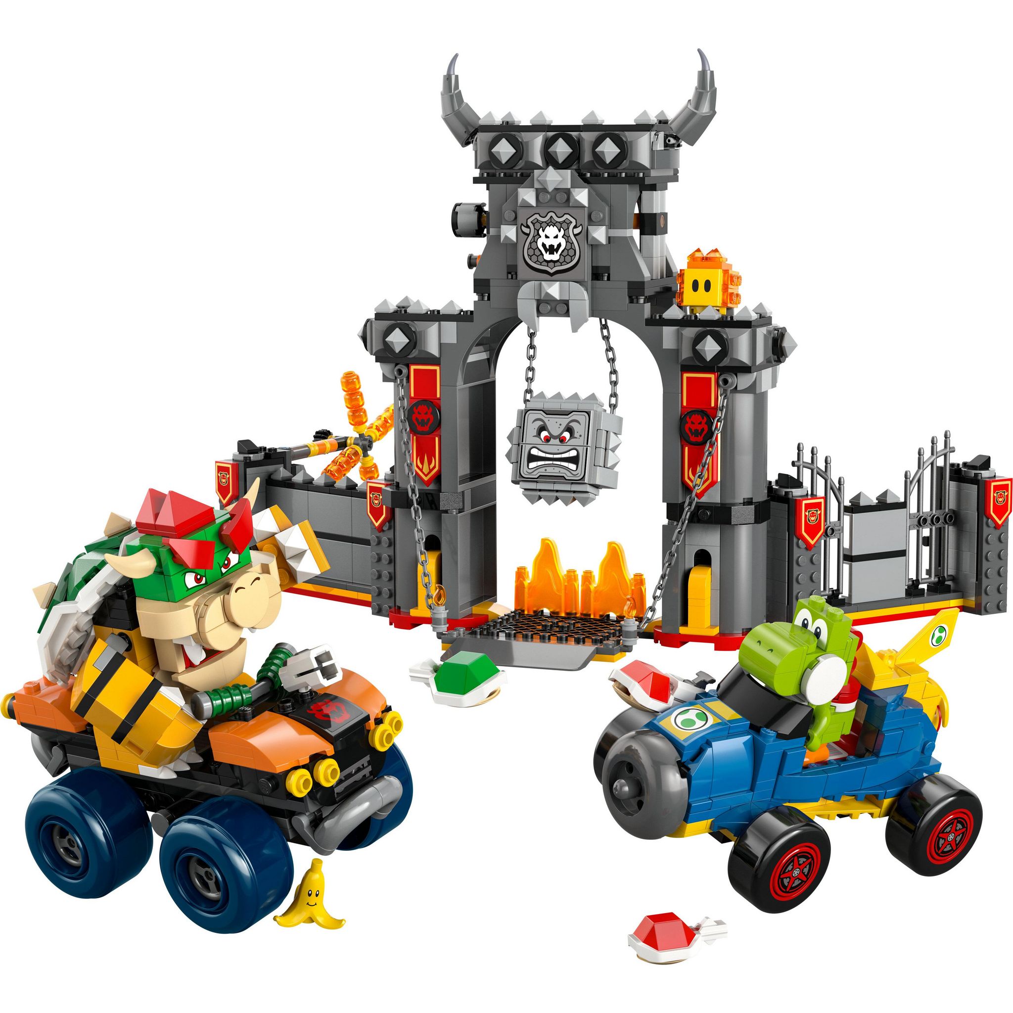 Voir la diapositive 2 : LEGO Super Mario 72039 - Mario Kart : Le château de Bowser