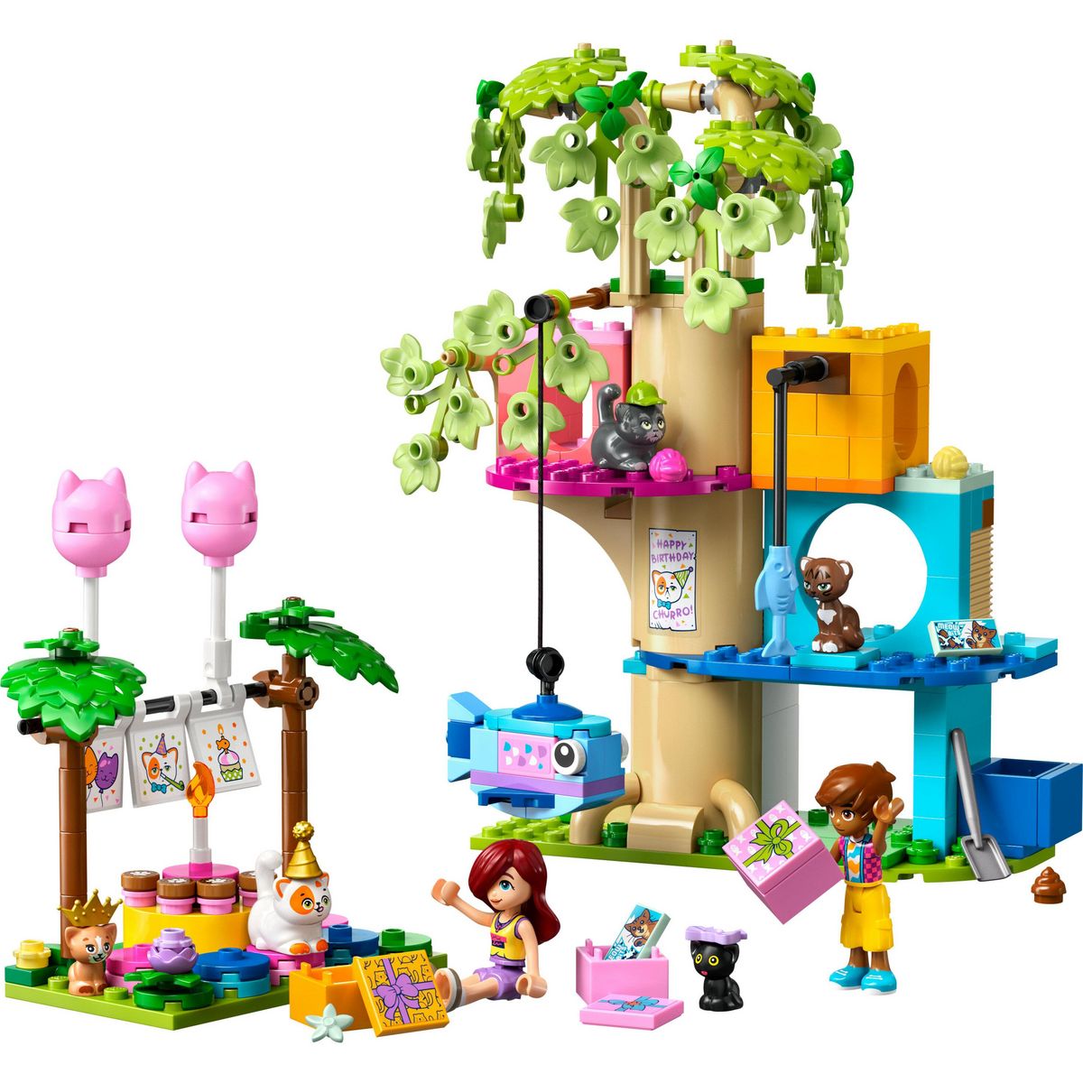 LEGO Friends 42666 - La fete d'anniversaire et l'arbre a chats