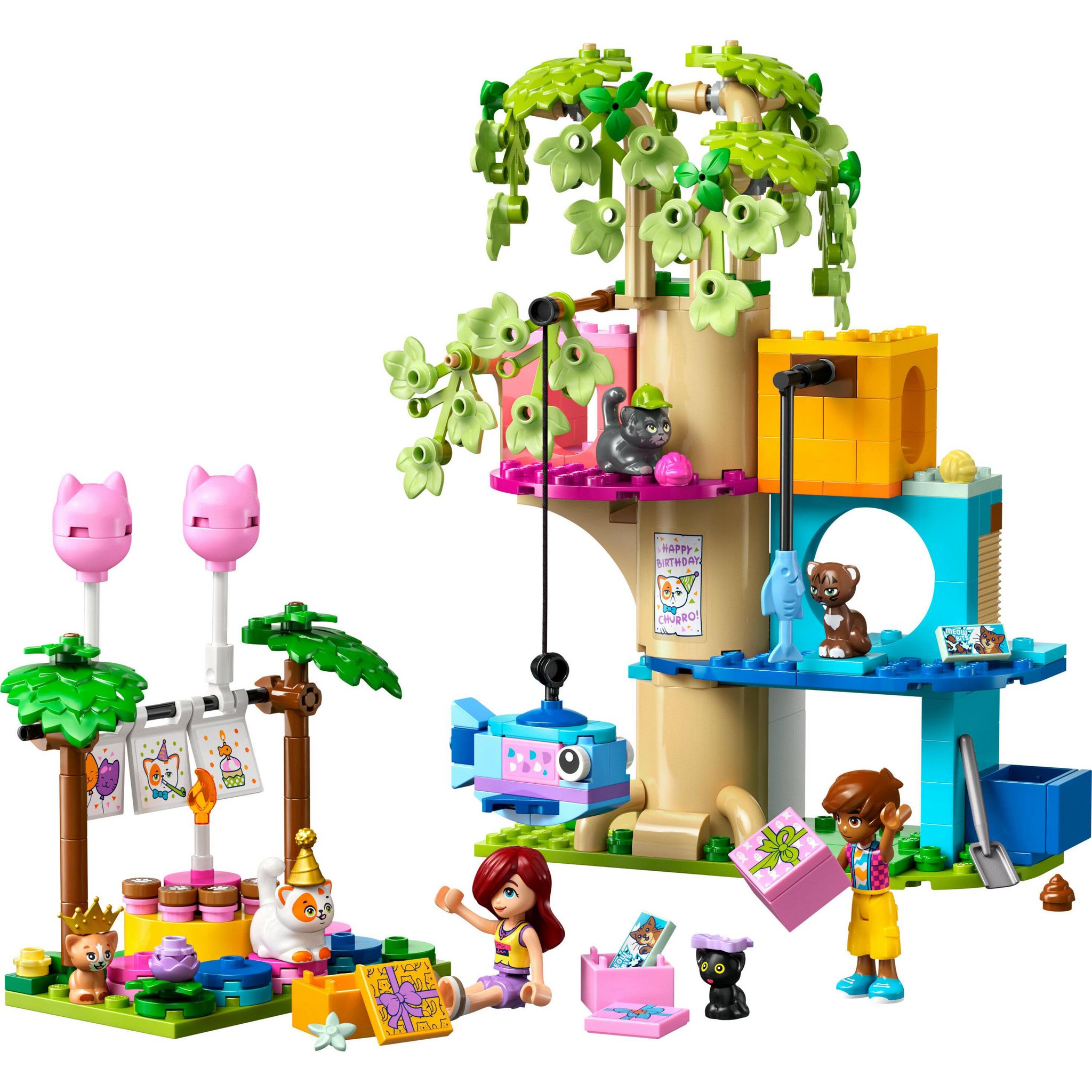 Voir la diapositive 2 : LEGO Friends 42666 - La fete d'anniversaire et l'arbre a chats