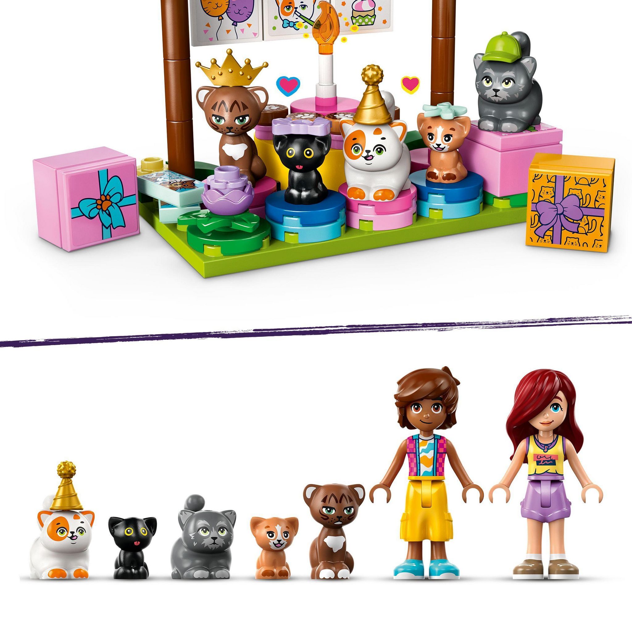Voir la diapositive 5 : LEGO Friends 42666 - La fete d'anniversaire et l'arbre a chats