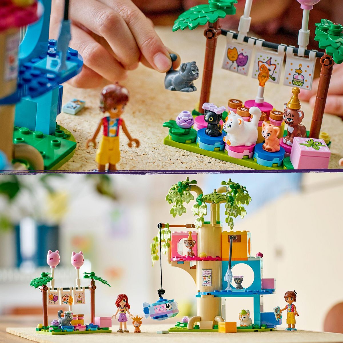 LEGO Friends 42666 - La fete d'anniversaire et l'arbre a chats