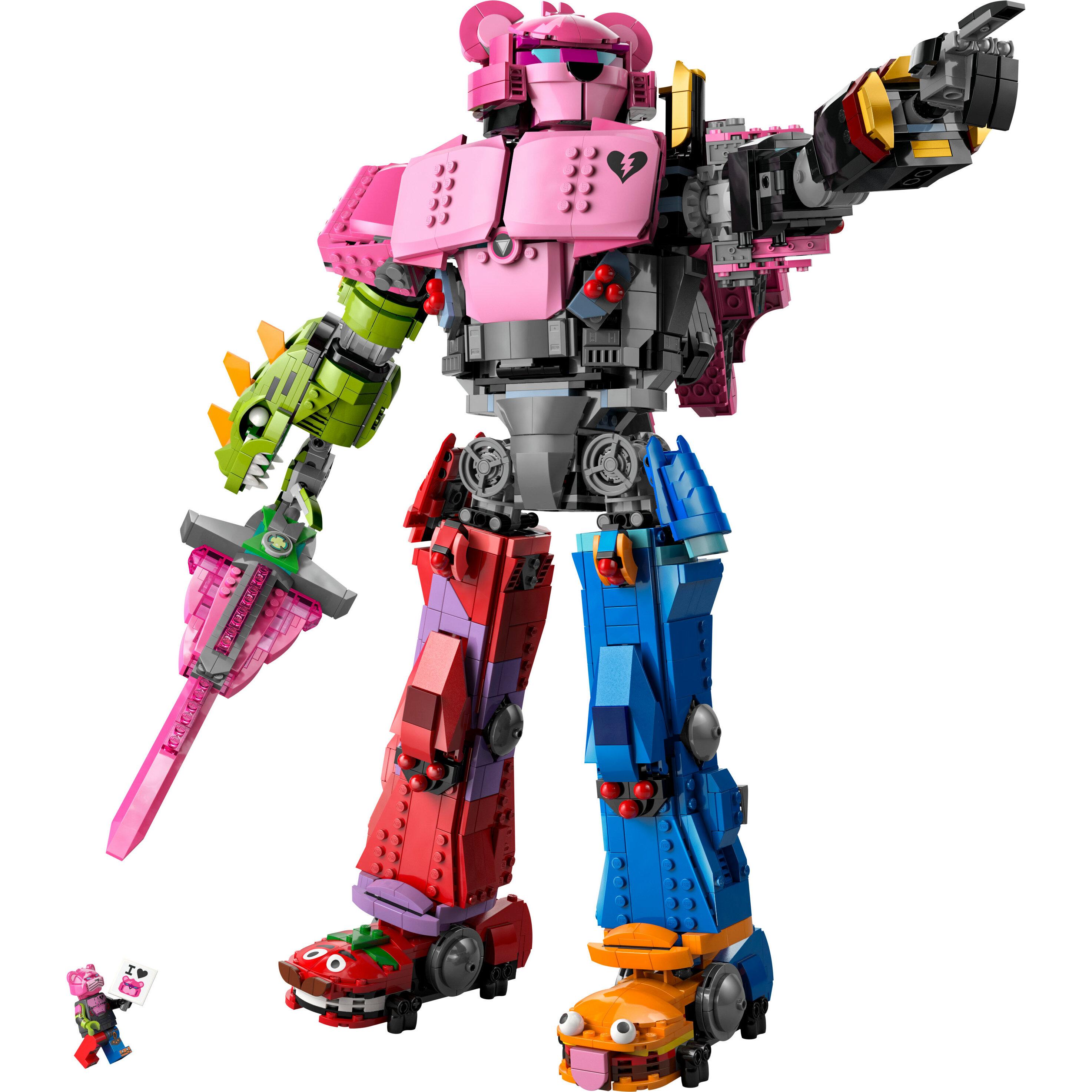Voir la diapositive 2 : LEGO Fortnite 77078 Chef de l'Équipe Mécha - Set de Construction Collector pour Adulte