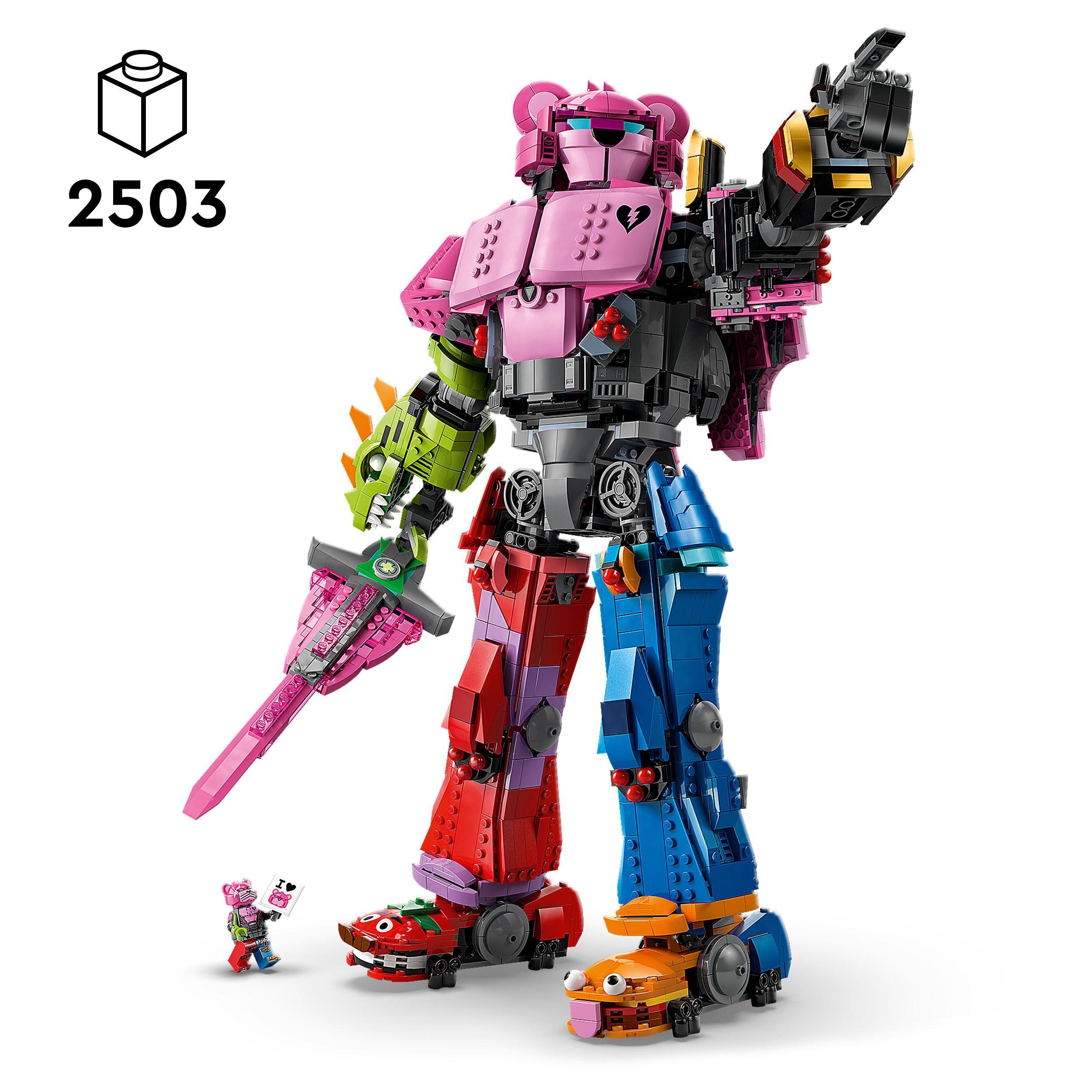 Voir la diapositive 3 : LEGO Fortnite 77078 Chef de l'Équipe Mécha - Set de Construction Collector pour Adulte