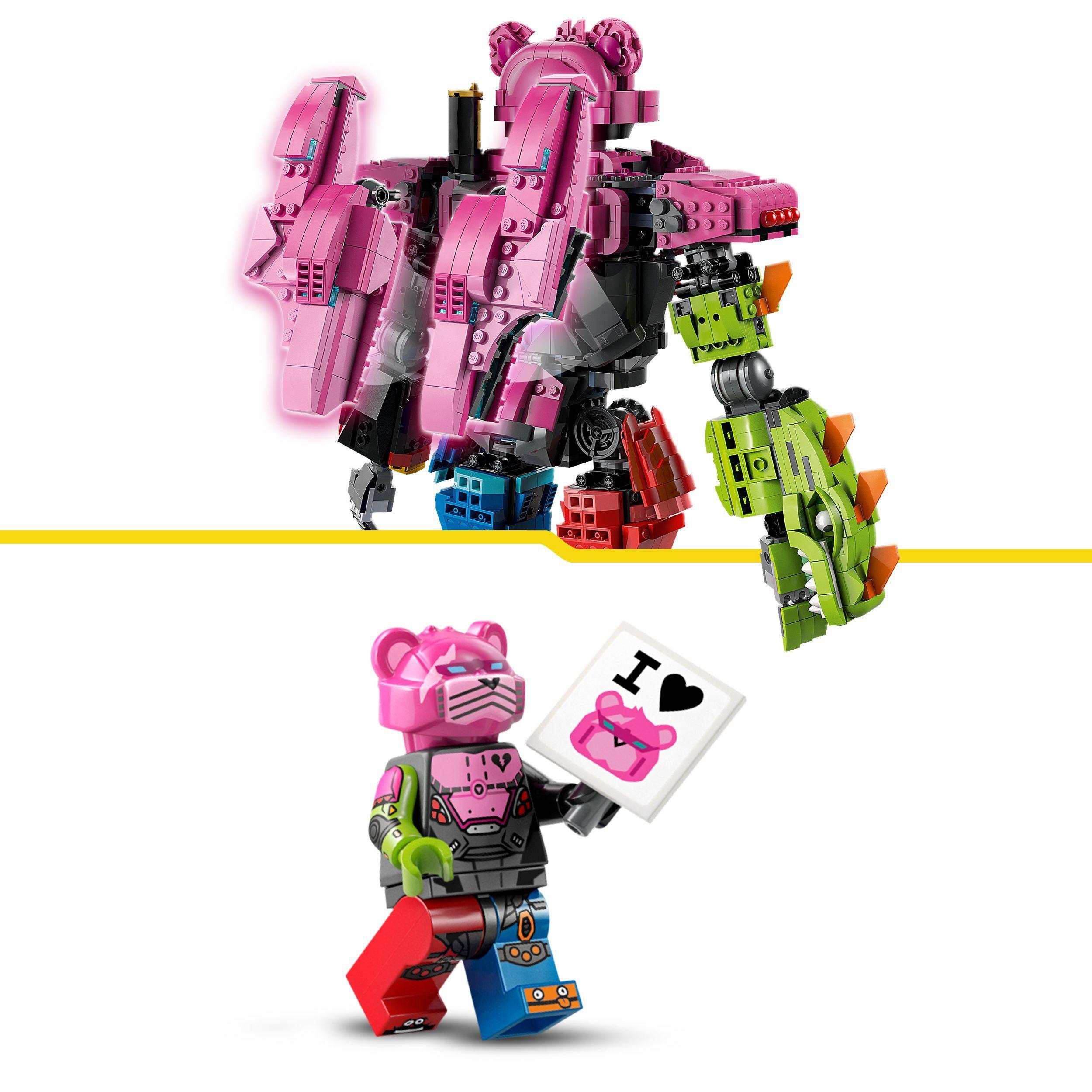 Voir la diapositive 6 : LEGO Fortnite 77078 Chef de l'Équipe Mécha - Set de Construction Collector pour Adulte