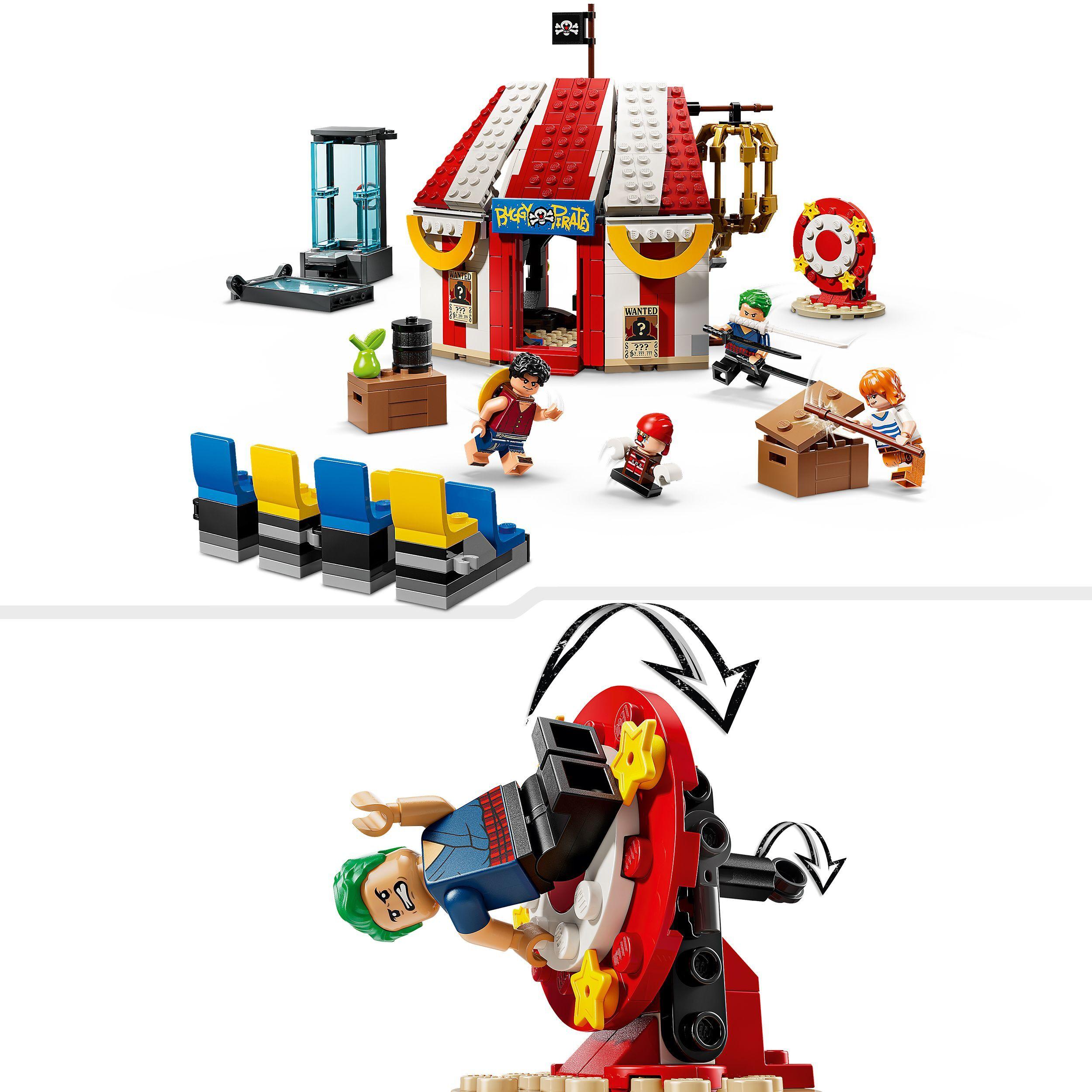 Voir la diapositive 4 : LEGO ONE PIECE 75637 Le Chapiteau de Baggy le Clown -  Jeu pour Garçon dès 8 ans - Cadeau