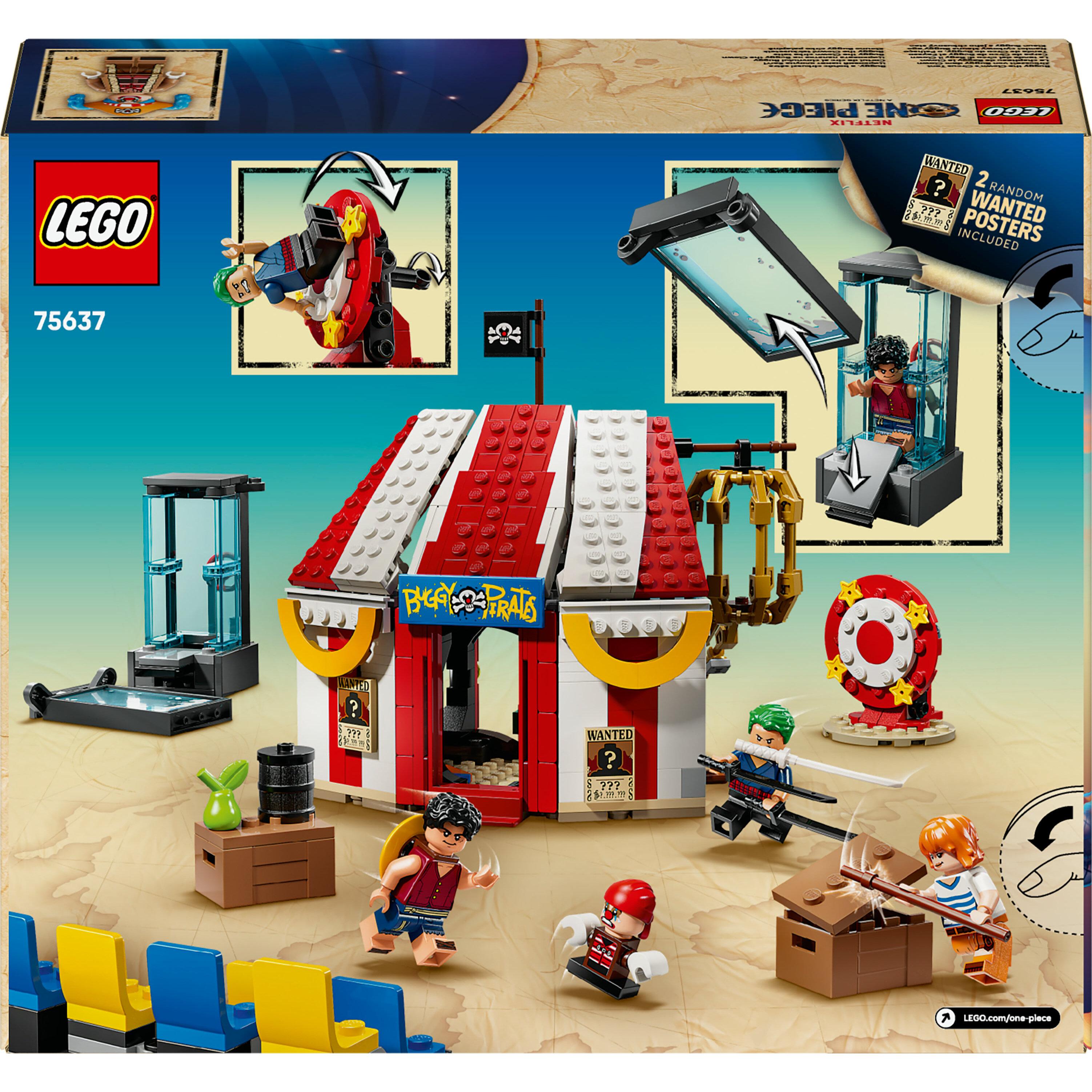 Voir la diapositive 8 : LEGO ONE PIECE 75637 Le Chapiteau de Baggy le Clown -  Jeu pour Garçon dès 8 ans - Cadeau