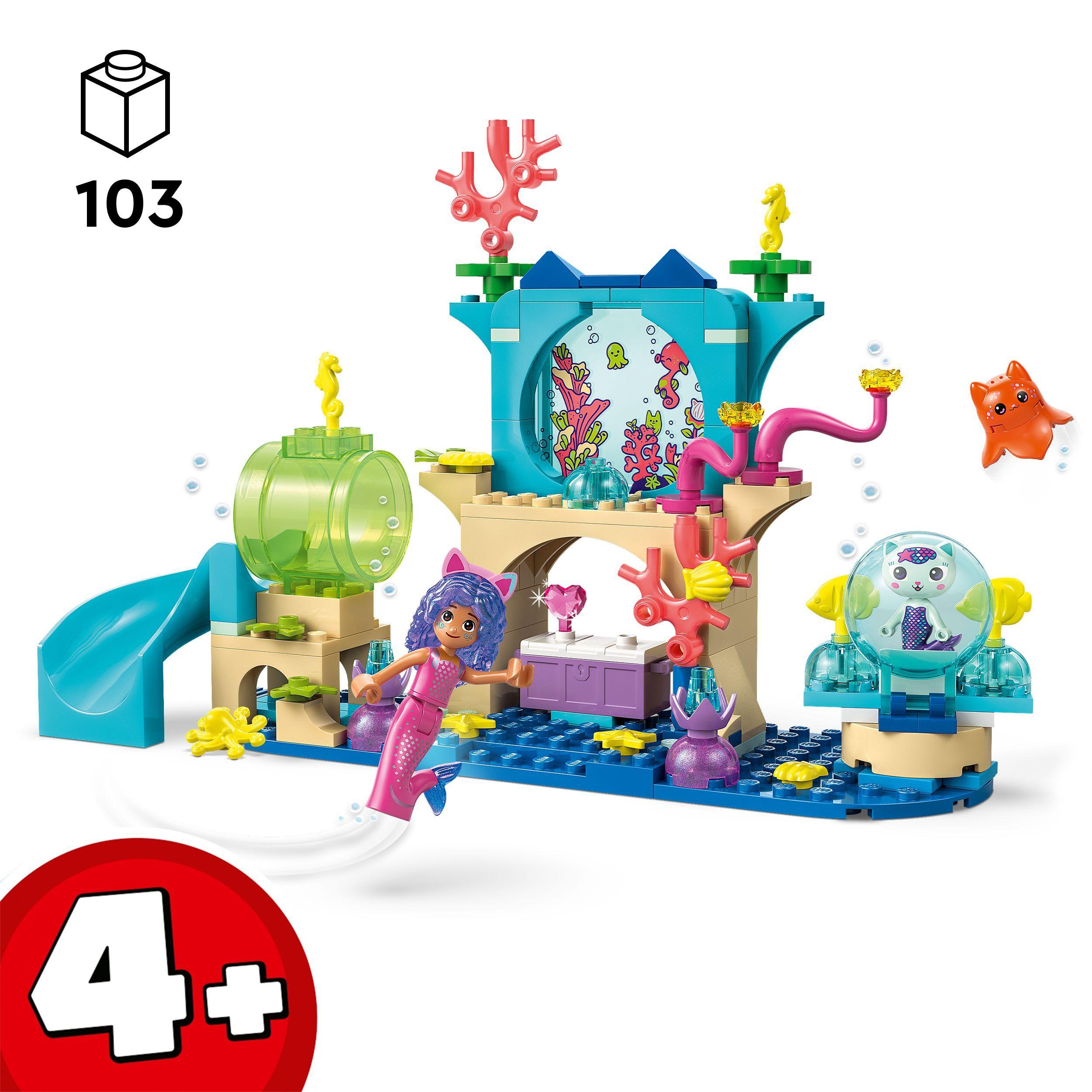 Voir la diapositive 3 : LEGO Gabby et la Maison Magique 11204 - Les aventures aquatiques de Gabby-Sirène