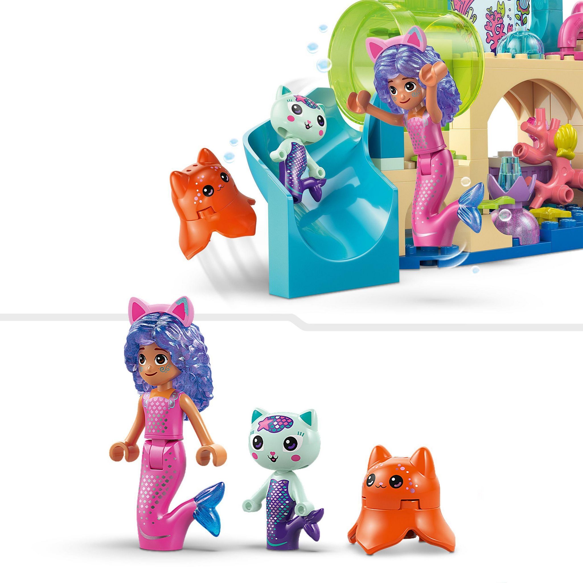 Voir la diapositive 5 : LEGO Gabby et la maison magique 11204 - Les aventures aquatiques de Gabby-Sirène