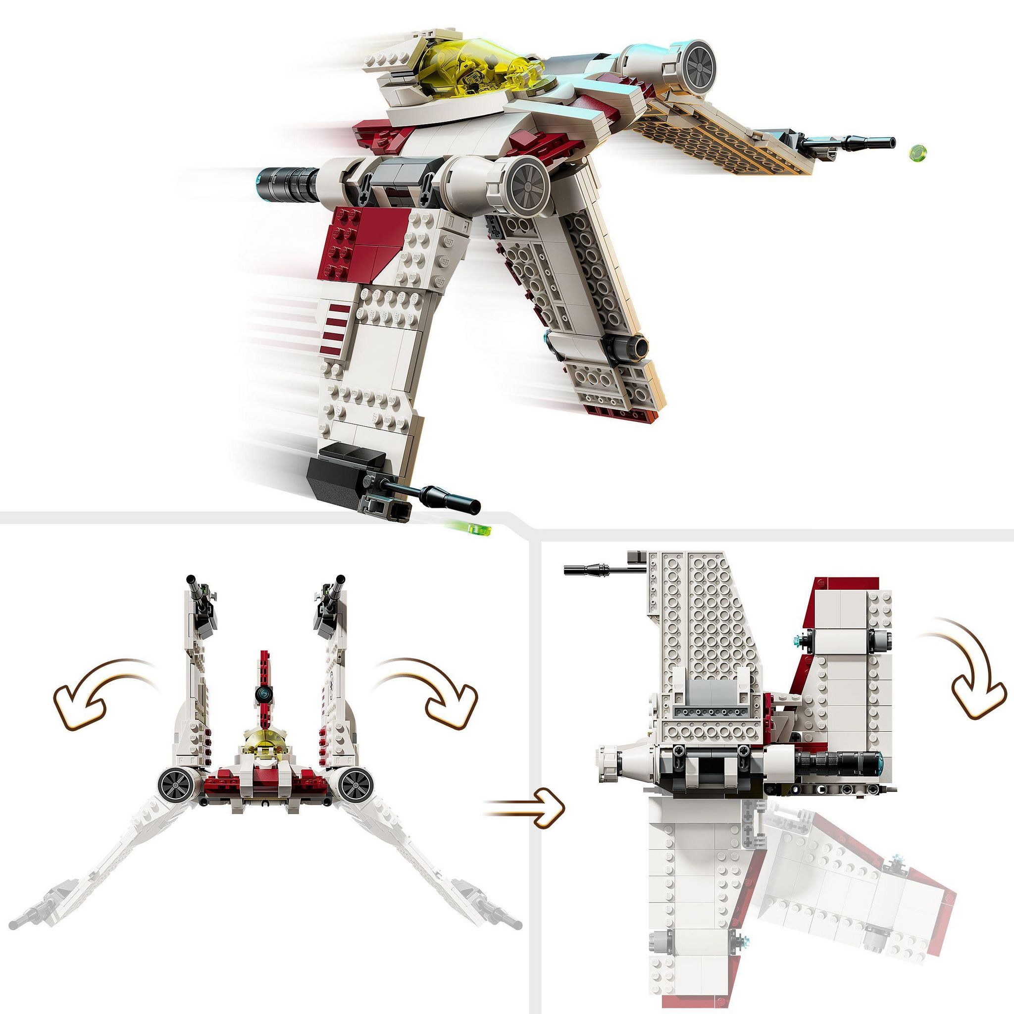 Voir la diapositive 4 : LEGO Star Wars 75432 - The Clone Wars Chasseur V-19 Torrent