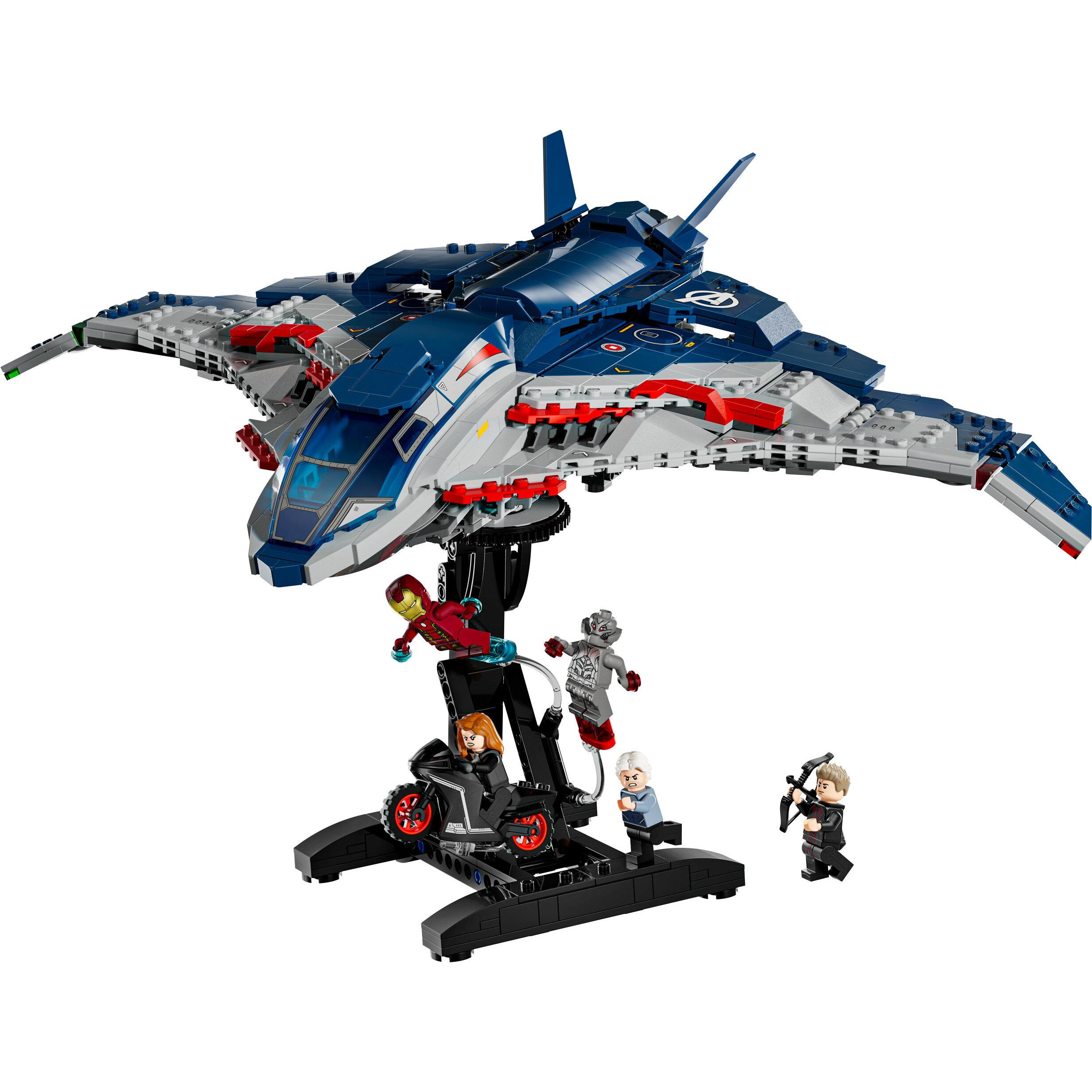 Voir la diapositive 2 : LEGO Marvel 76325 Le Quinjet d’Avengers : L'Ère d'Ultron - Jeu Garçon ou Fille 10 ans