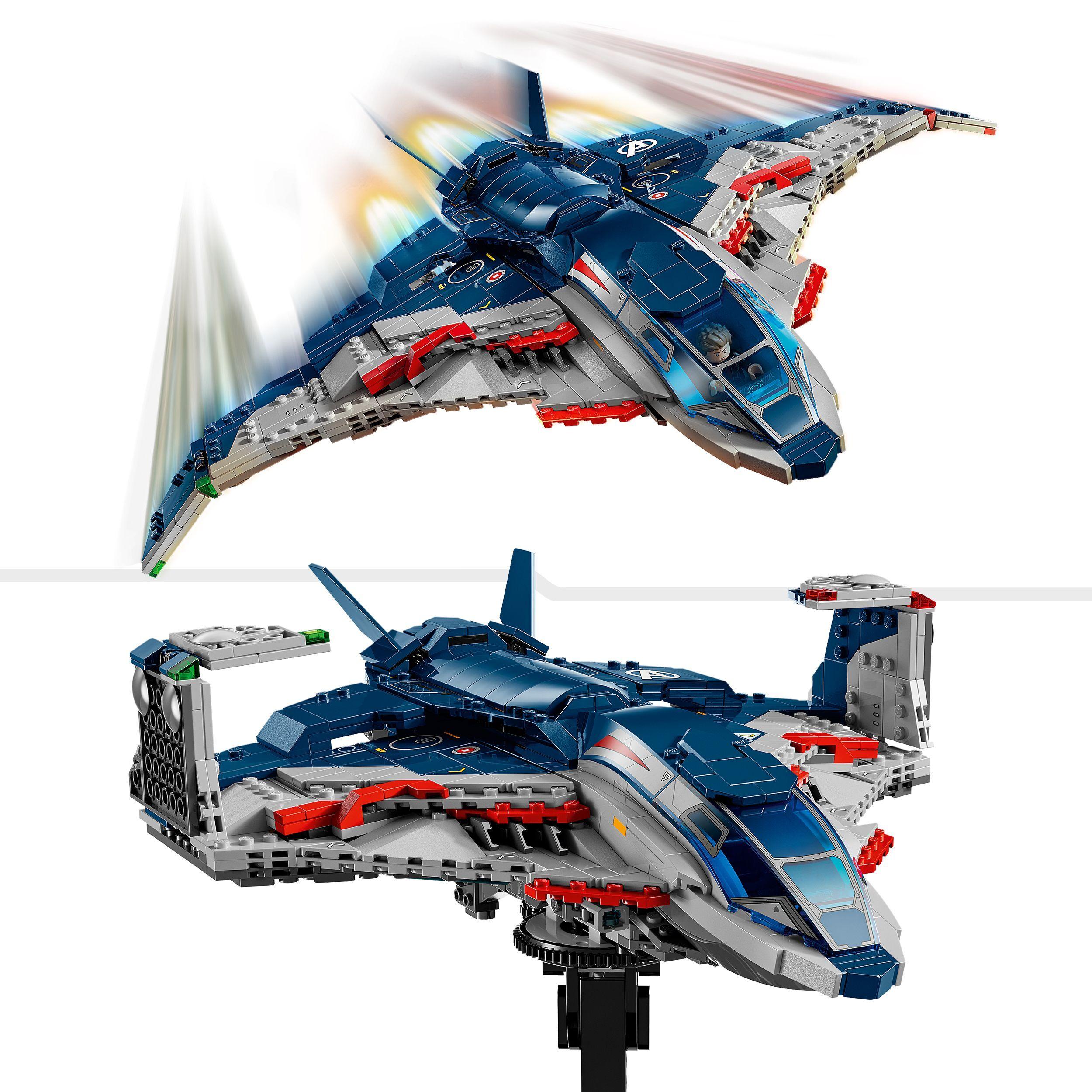 Voir la diapositive 4 : LEGO Marvel 76325 Le Quinjet d’Avengers : L'Ère d'Ultron - Jeu Garçon ou Fille 10 ans