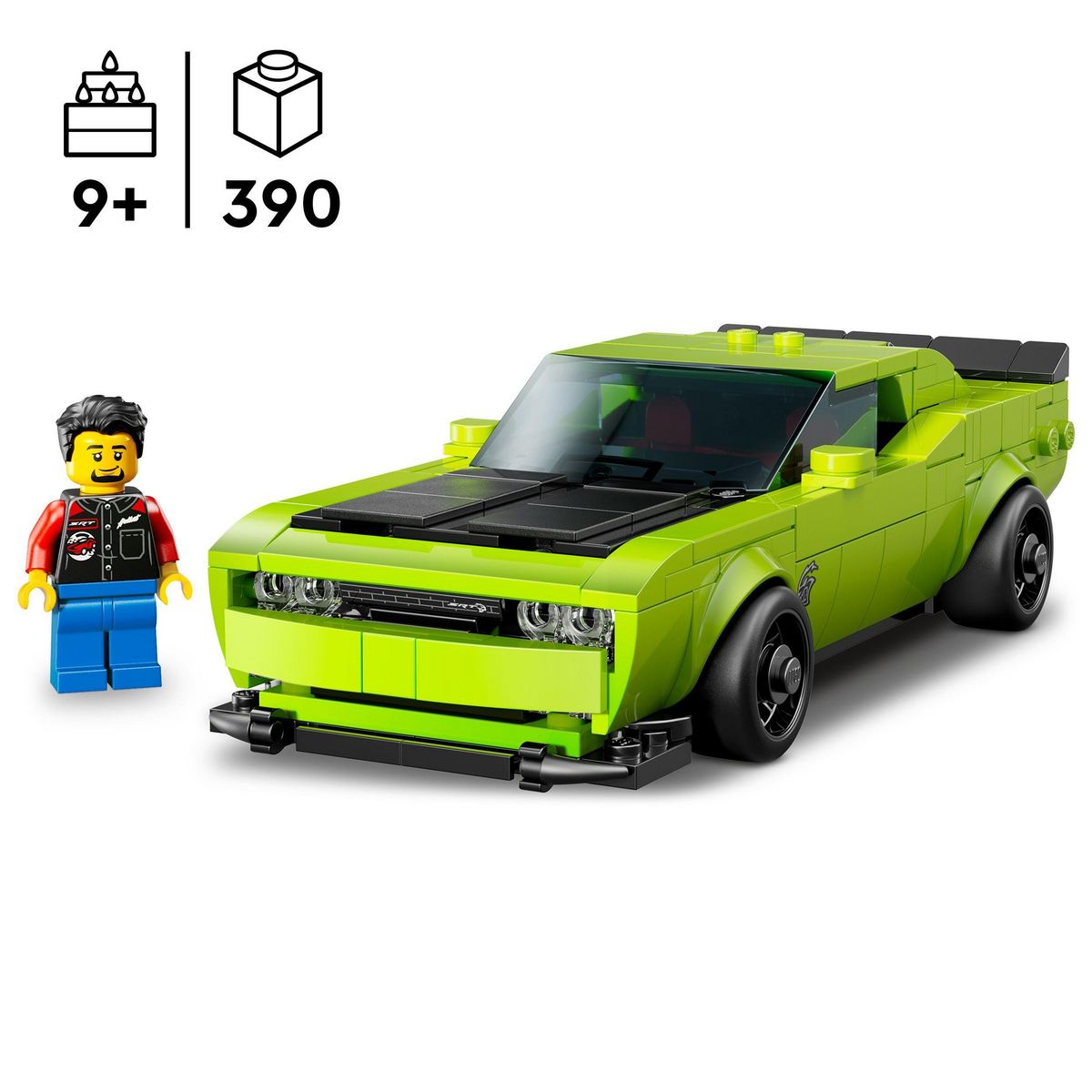 LEGO Speed Champions 77237 - Voiture de Sport Dodge Challenger SRT Hellcat