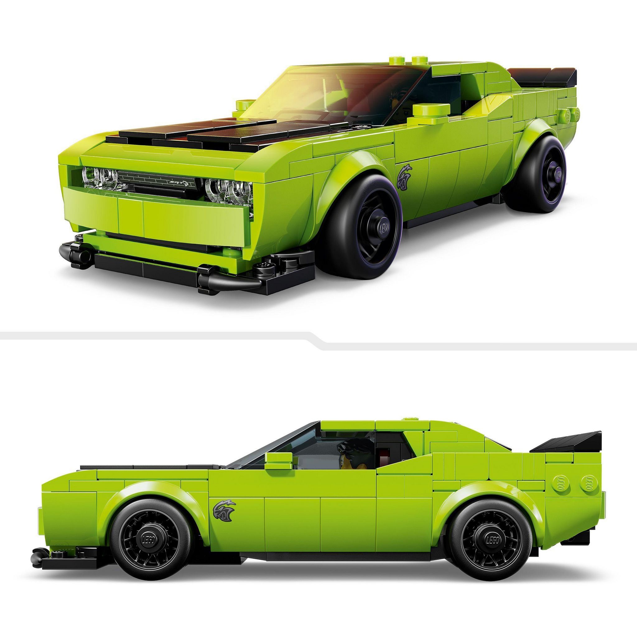Voir la diapositive 4 : LEGO Speed Champions 77237 - Voiture de Sport Dodge Challenger SRT Hellcat