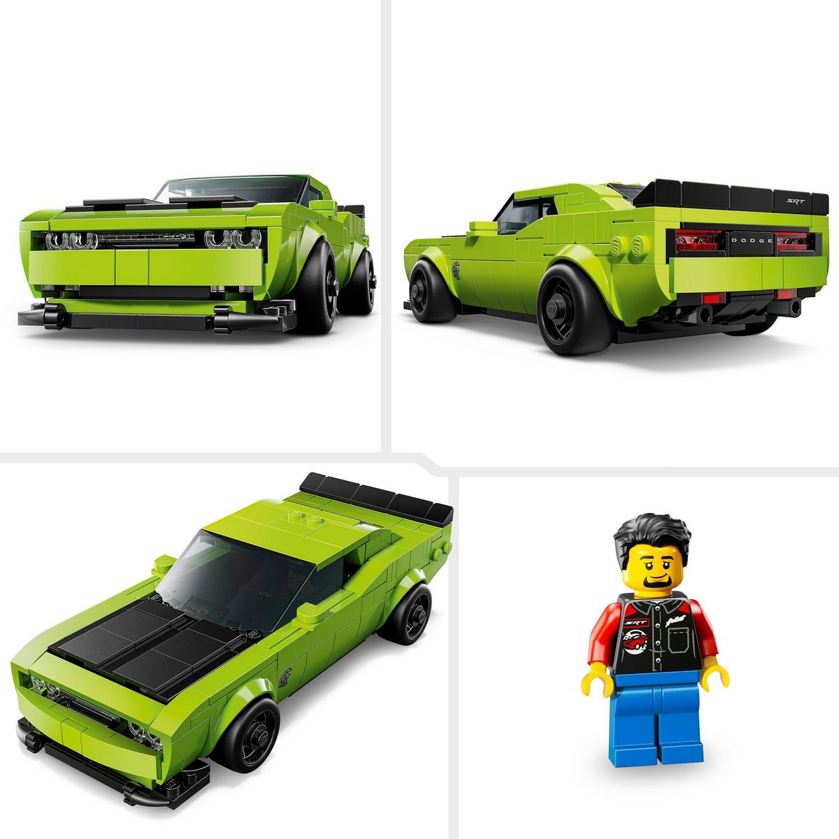 LEGO Speed Champions 77237 - Voiture de Sport Dodge Challenger SRT Hellcat